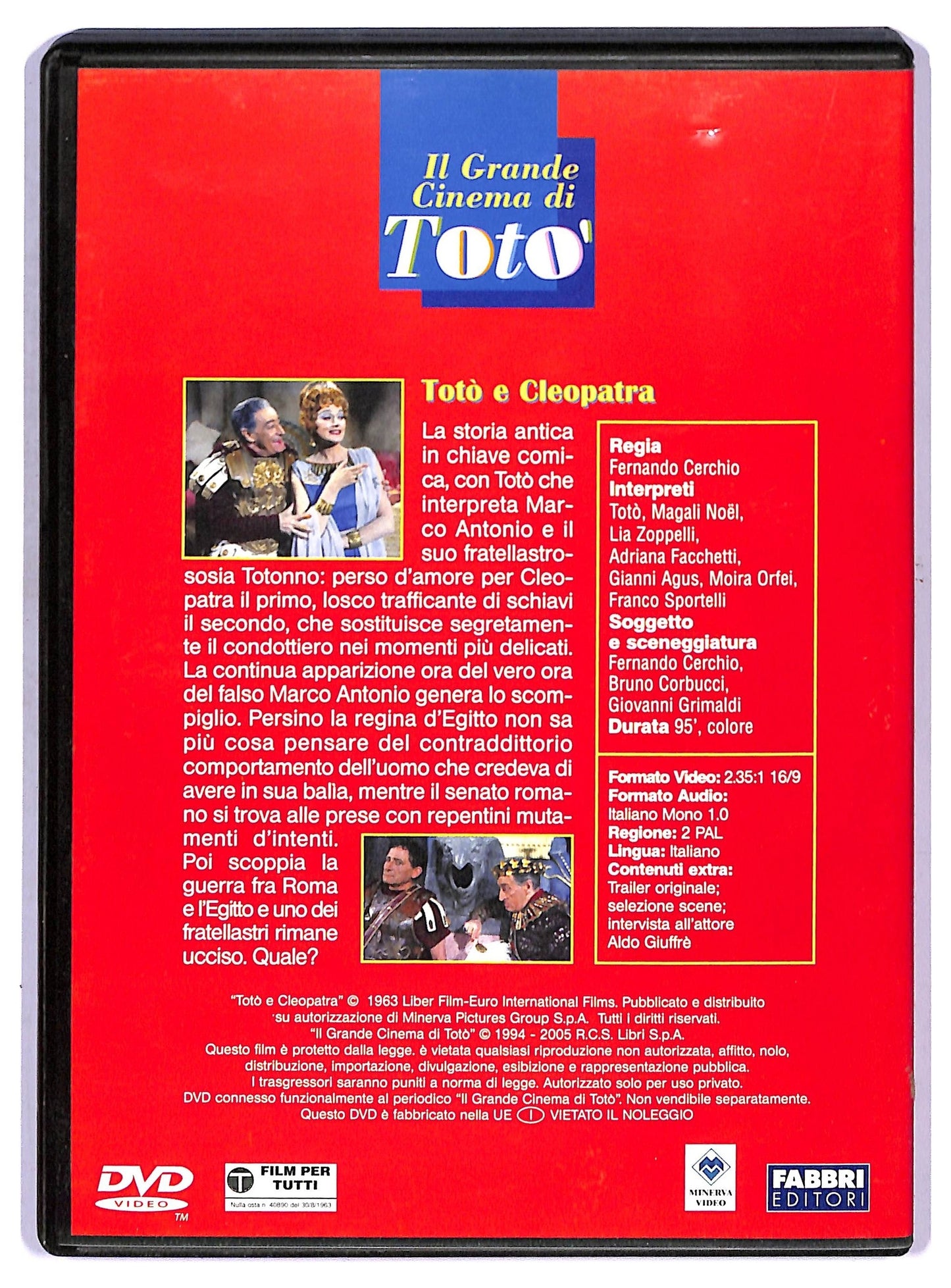 EBOND Il Grande Cinema di Toto - Toto e Cleopatra  EDITORIALE DVD D755330