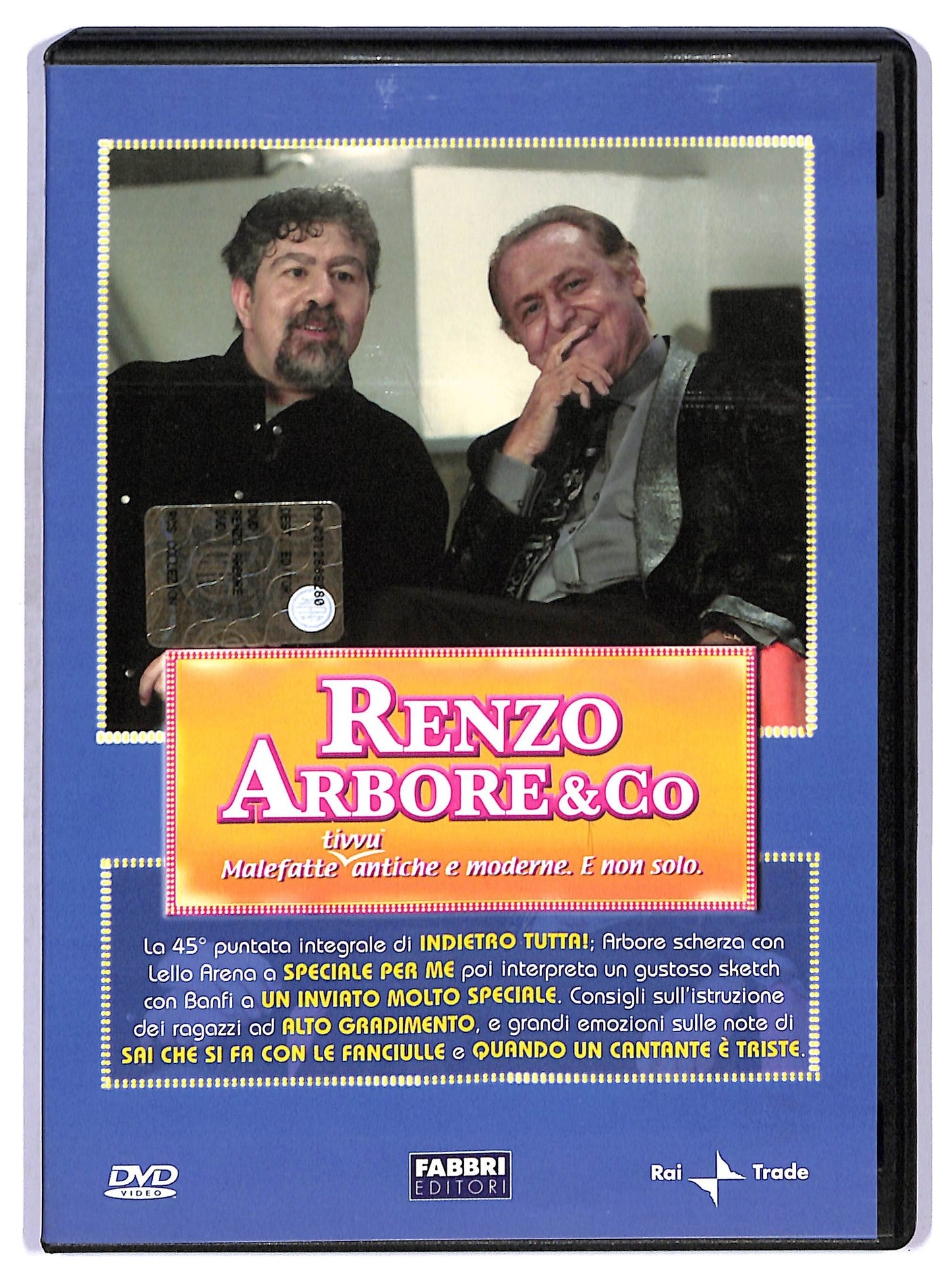 EBOND Renzo Arbore & Co la 45° puntata di indietro tutta EDITORIALE DVD D755525