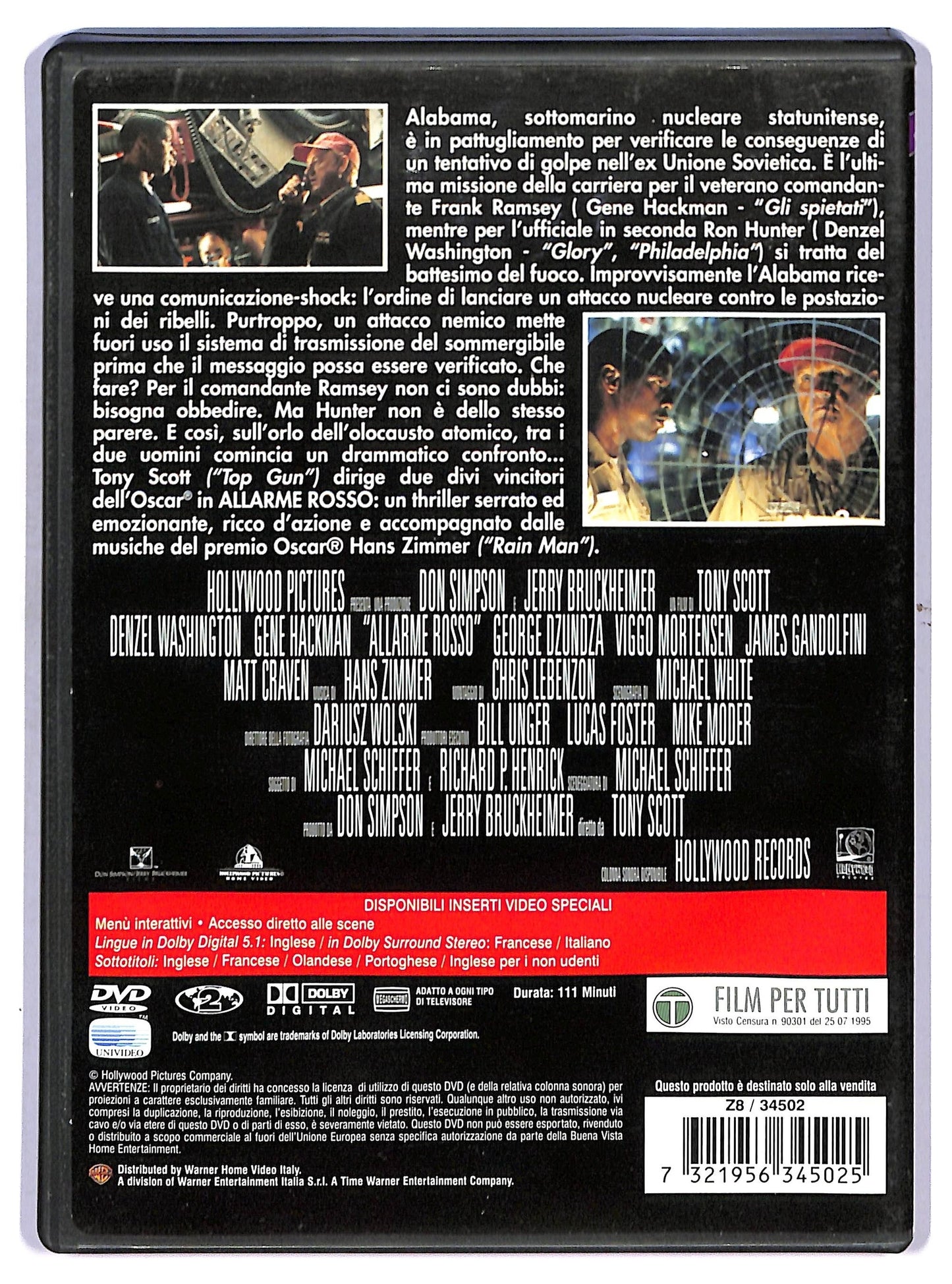 EBOND Allarme Rosso DVD D755562
