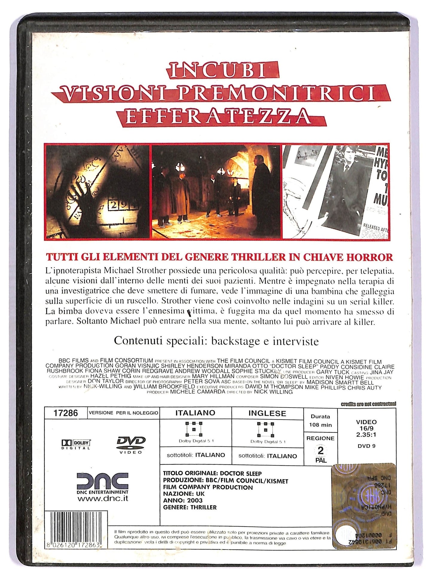 EBOND hypnotica NOLEGGIO DVD D755621