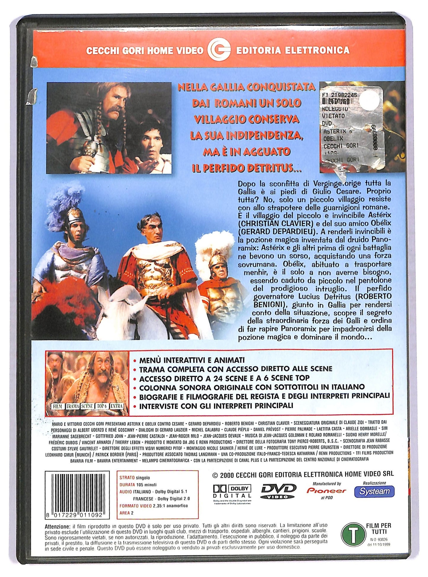 EBOND Asterix e Obelix Contro Cesare  DVD D755634
