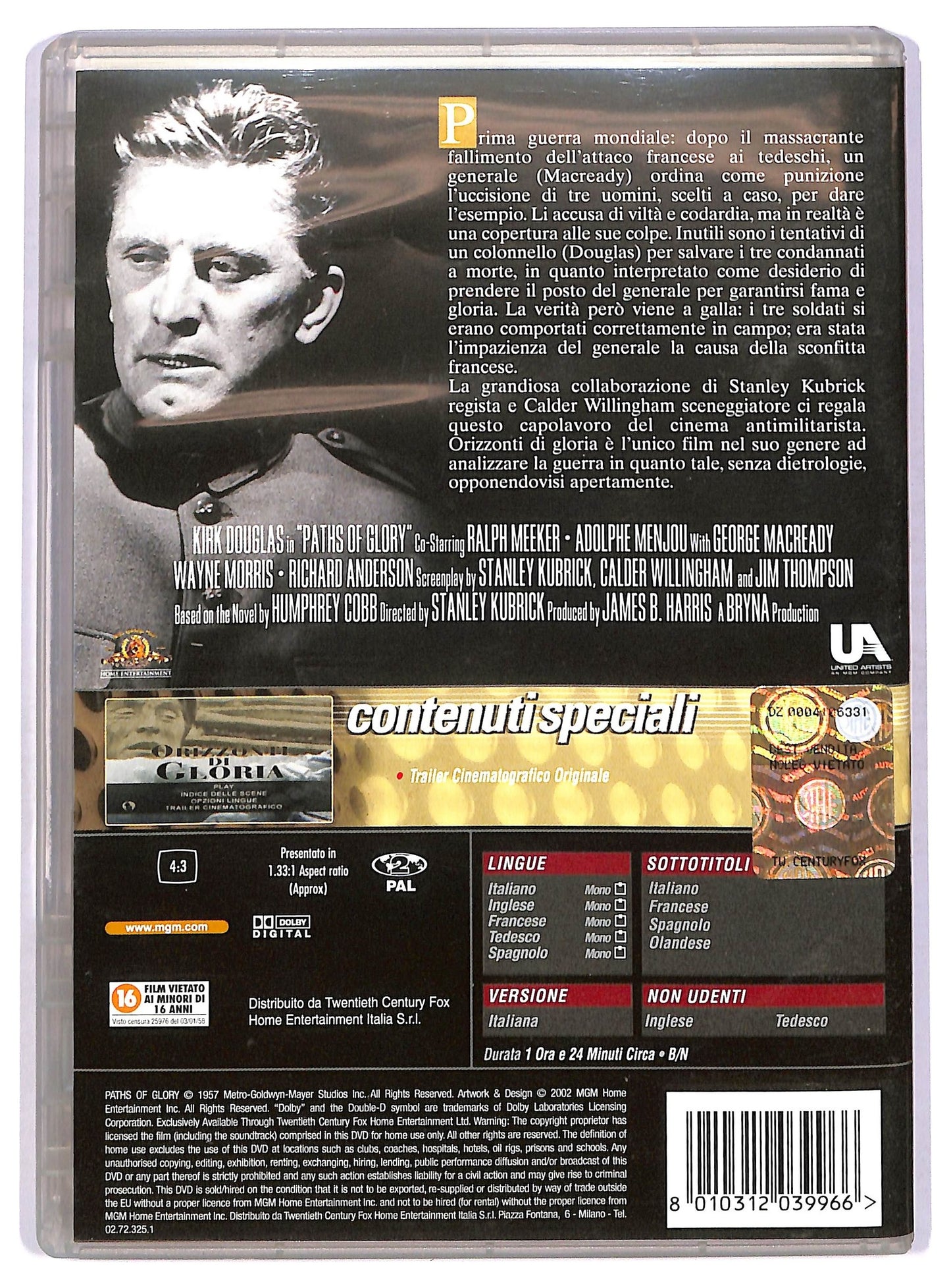 EBOND Orizzonti di gloria  DVD D755714