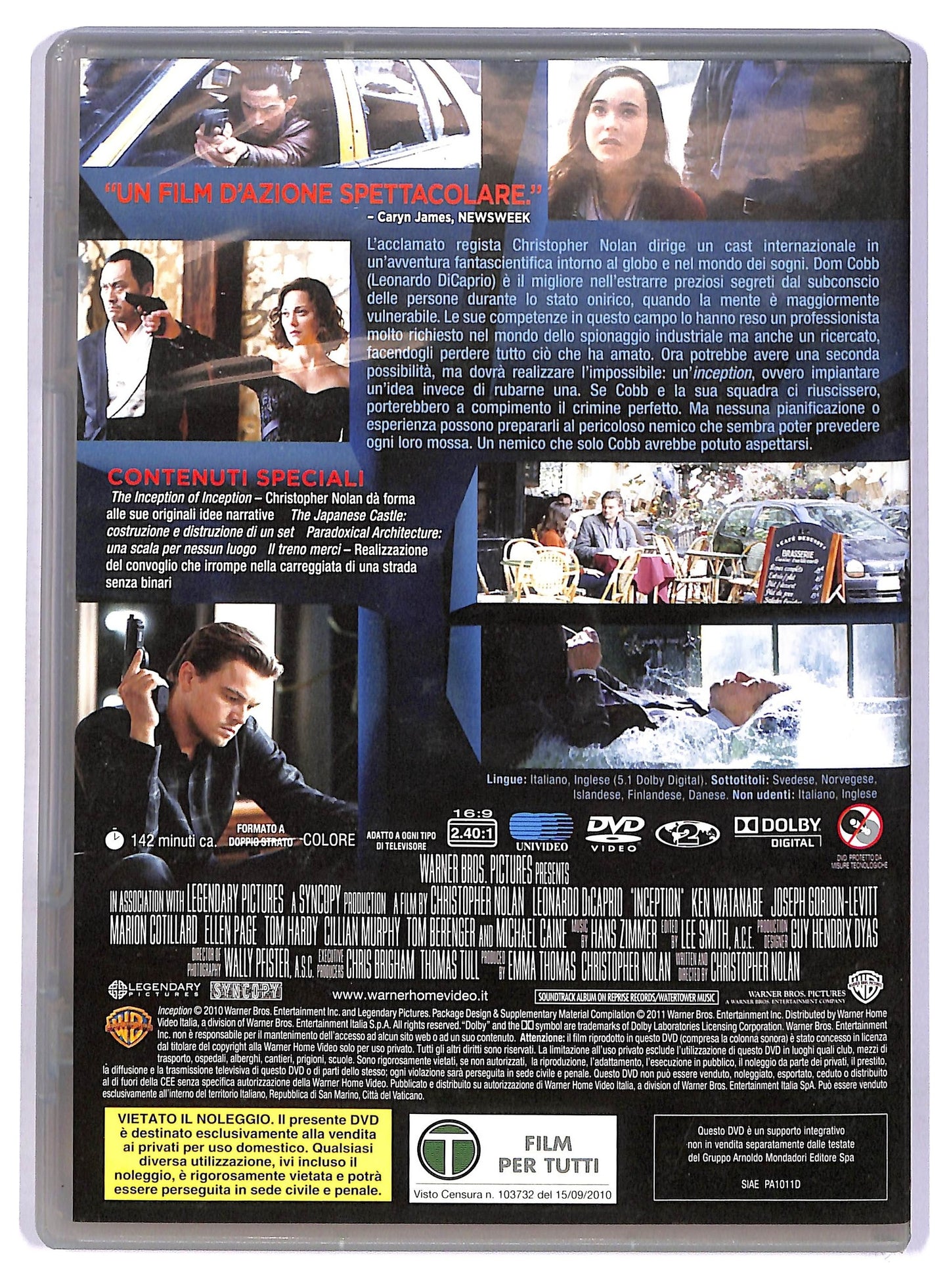 EBOND Inception  EDITORIALE DVD D755940