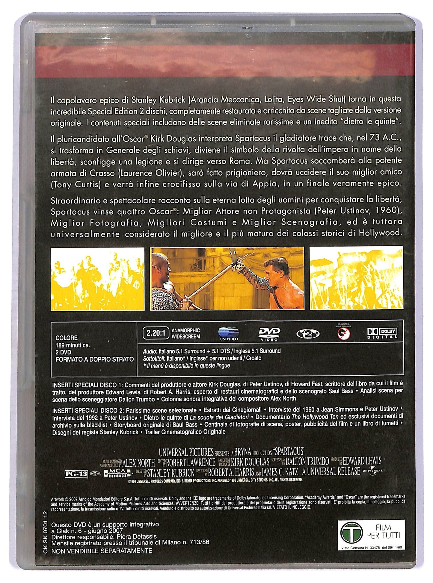 EBOND spartacus - 2 dvd  EDITORIALE DVD D755949