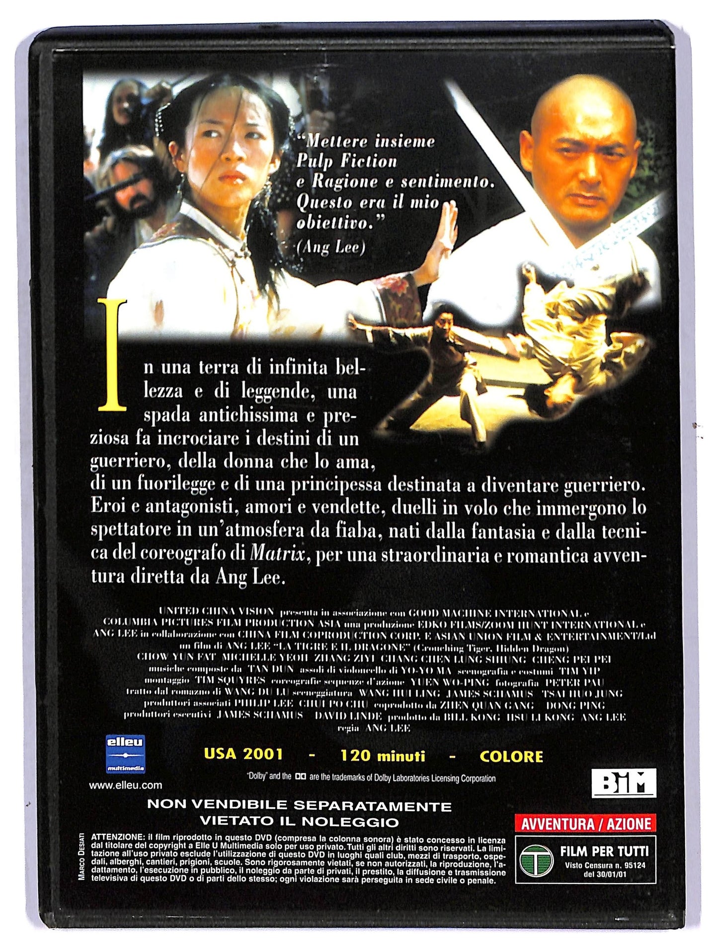 EBOND La Tigre e il Dragone EDITORIALE DVD D756045