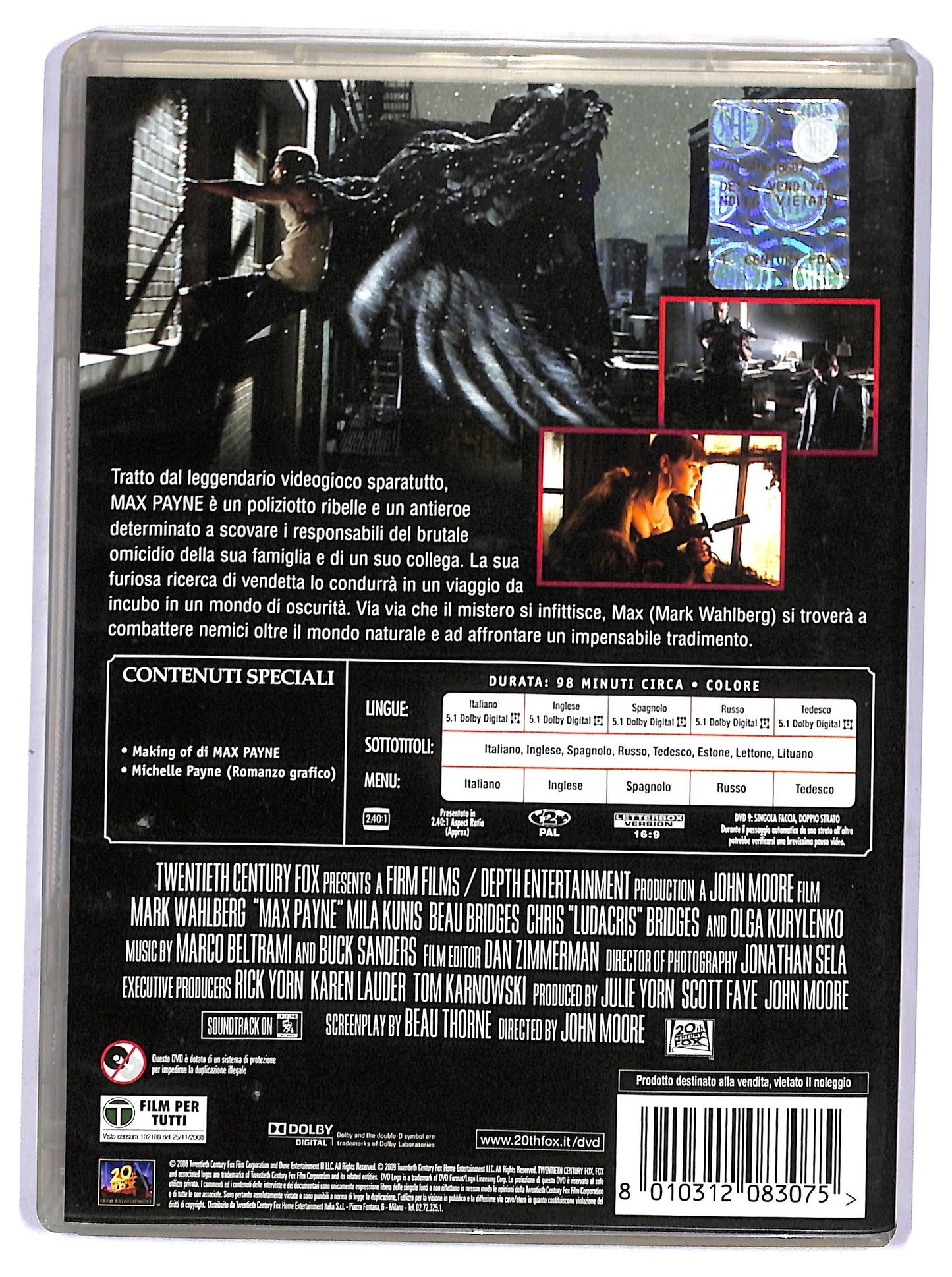 EBOND max payne DVD D756139