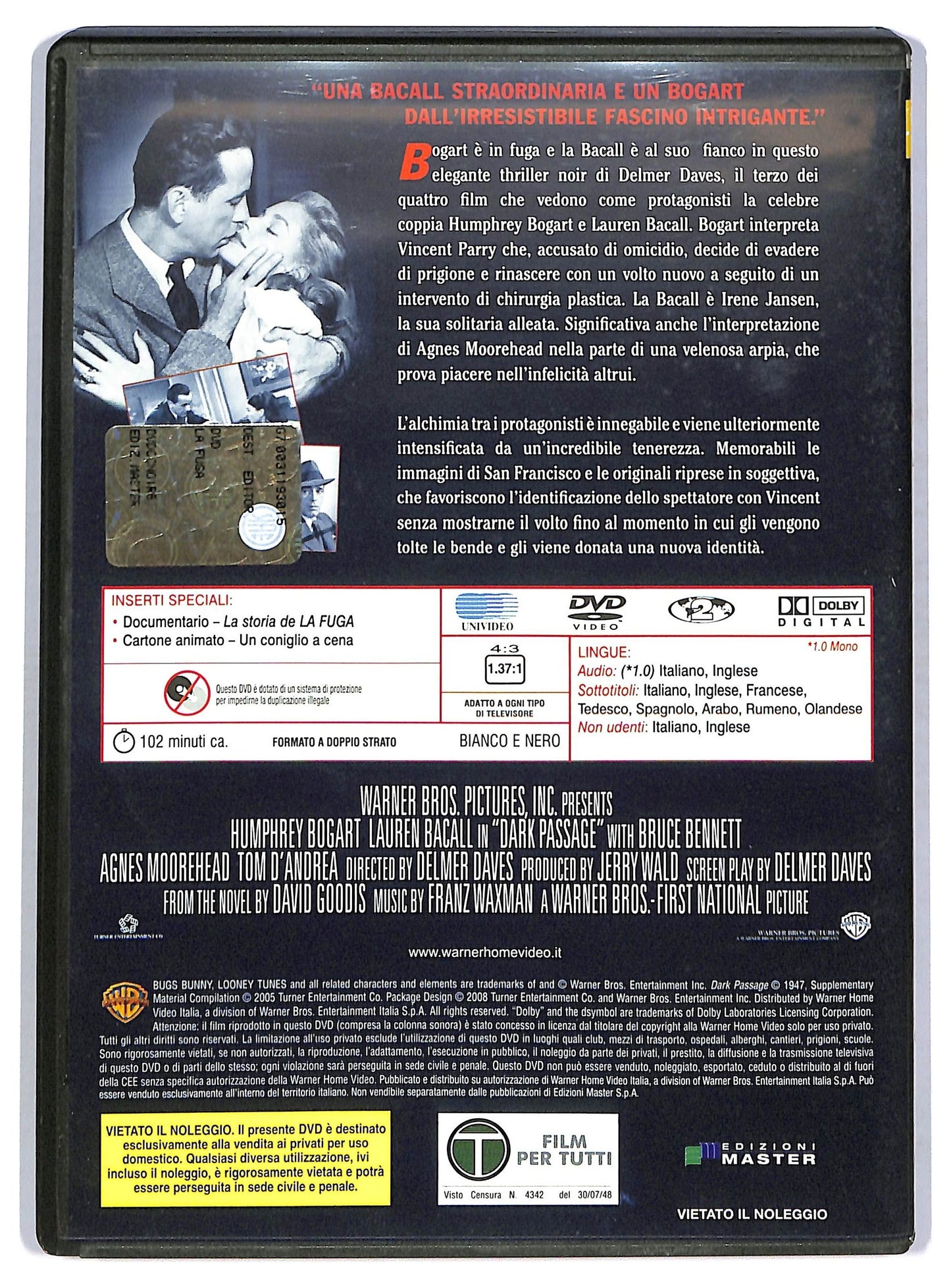 EBOND La fuga  EDITORIALE DVD D756224
