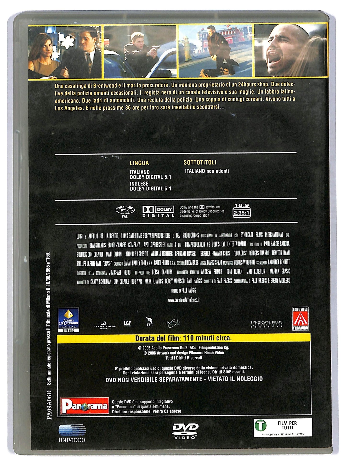EBOND Crash - Contatto fisico  EDITORIALE DVD D756250