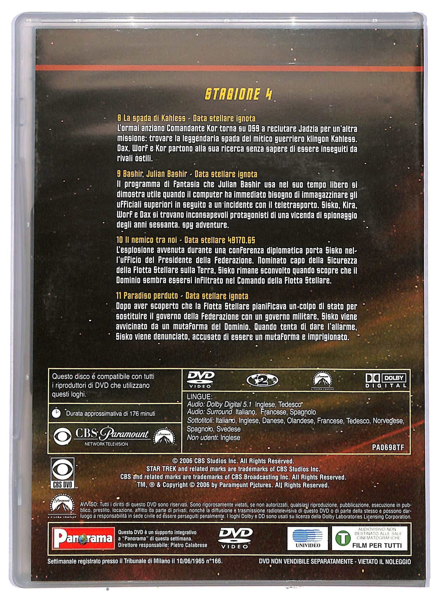 EBOND Star trek deep space nine stagione 4 disco 3 EDITORIALE DVD D756534