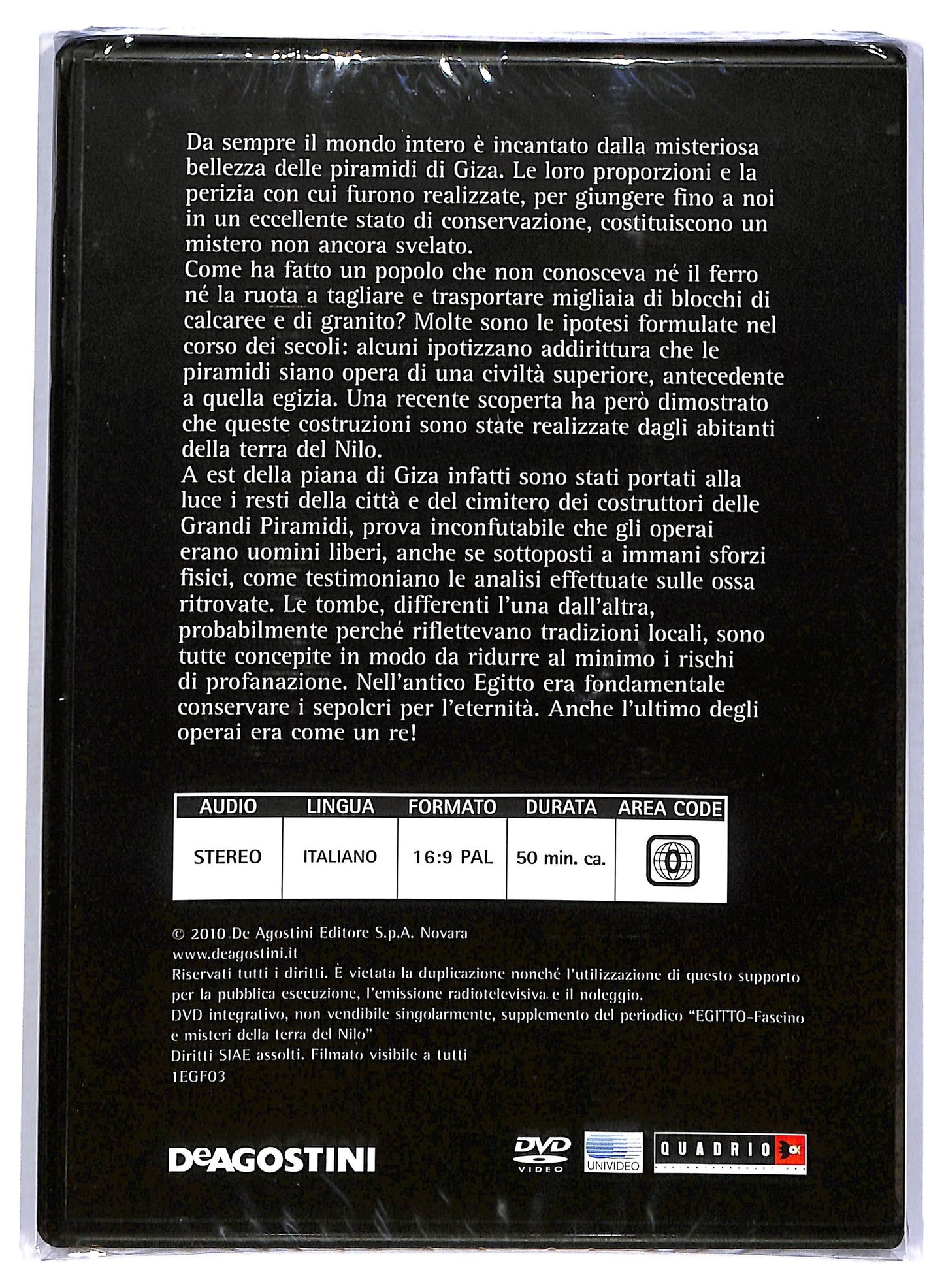EBOND Egitto giza la citta dei costruttori di piramidi EDITORIALE DVD D756611