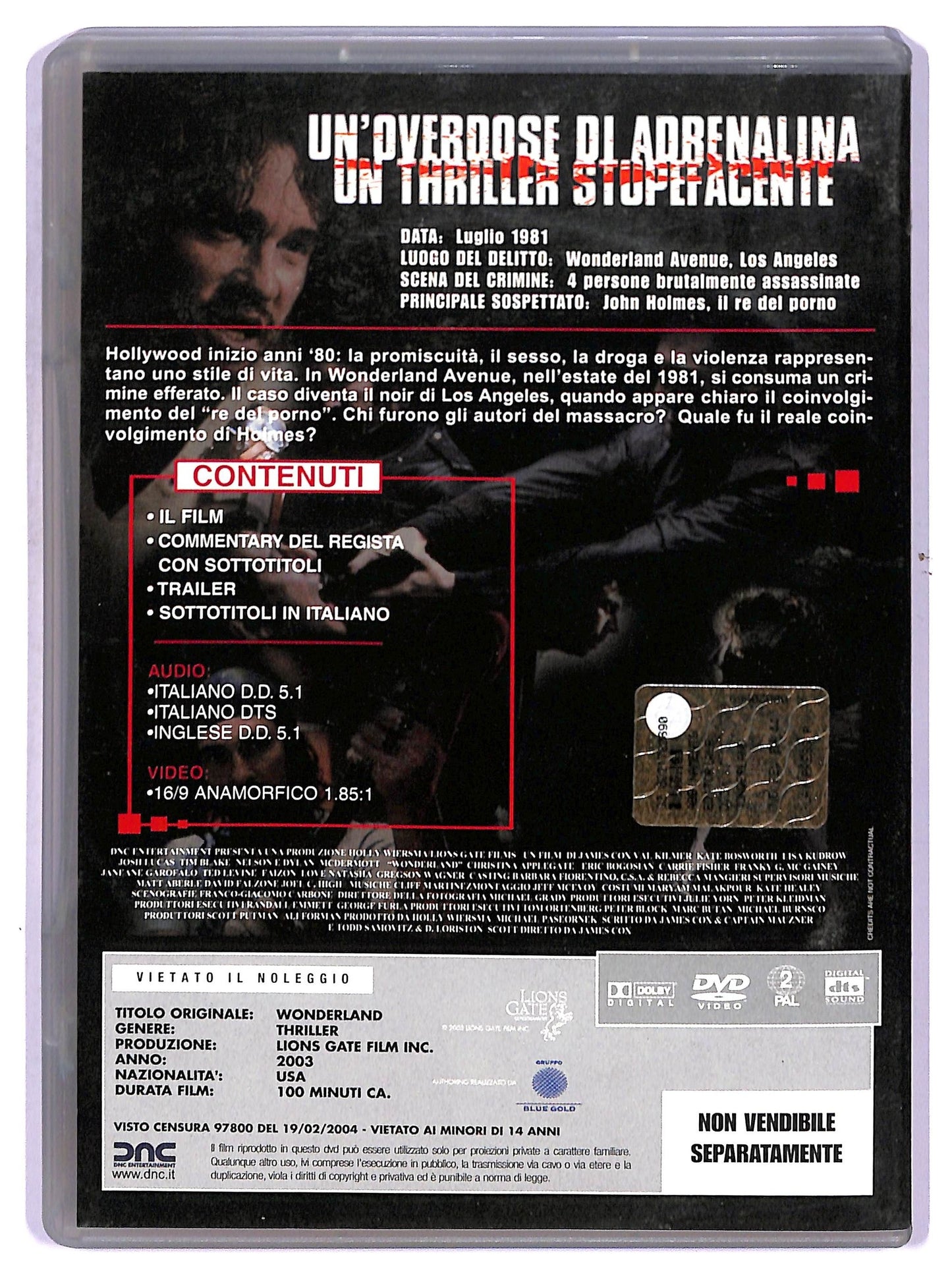 EBOND Wonderland (2003) DVD Editoriale D756811