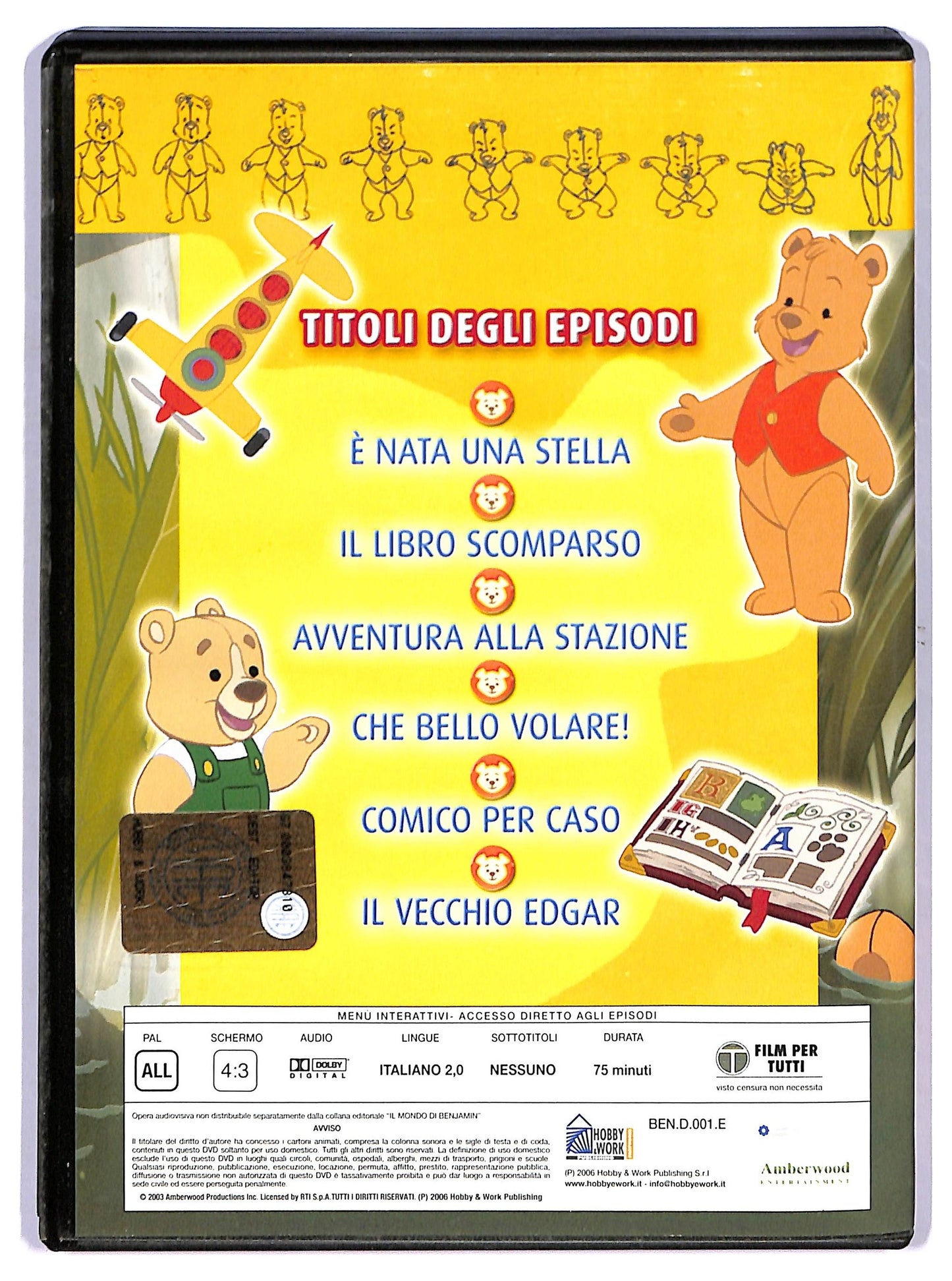 EBOND Il Mondo di Benjamin EDITORIALE DVD D757007