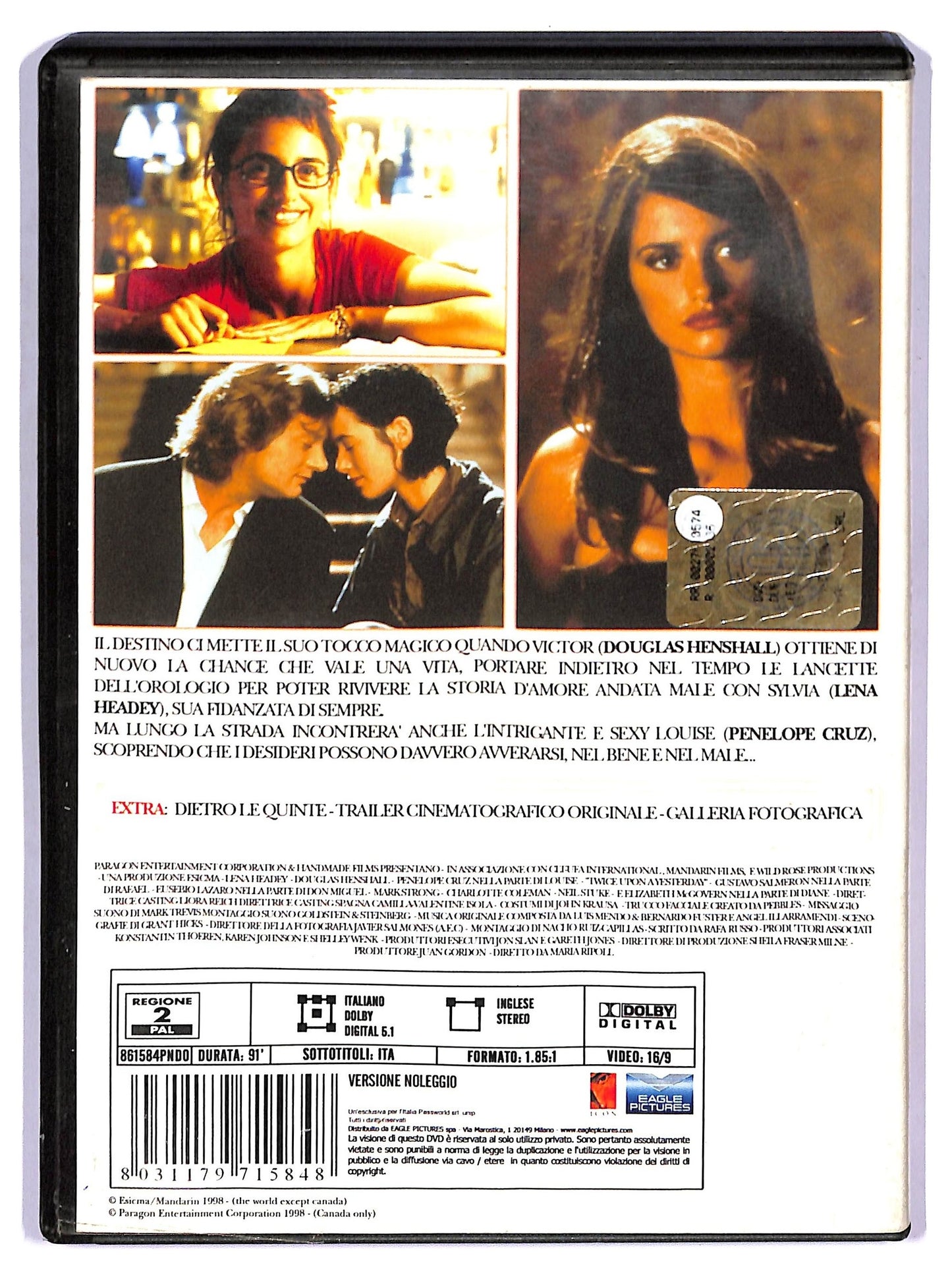 EBOND Due Volte Ieri NOLEGGIO DVD D757043