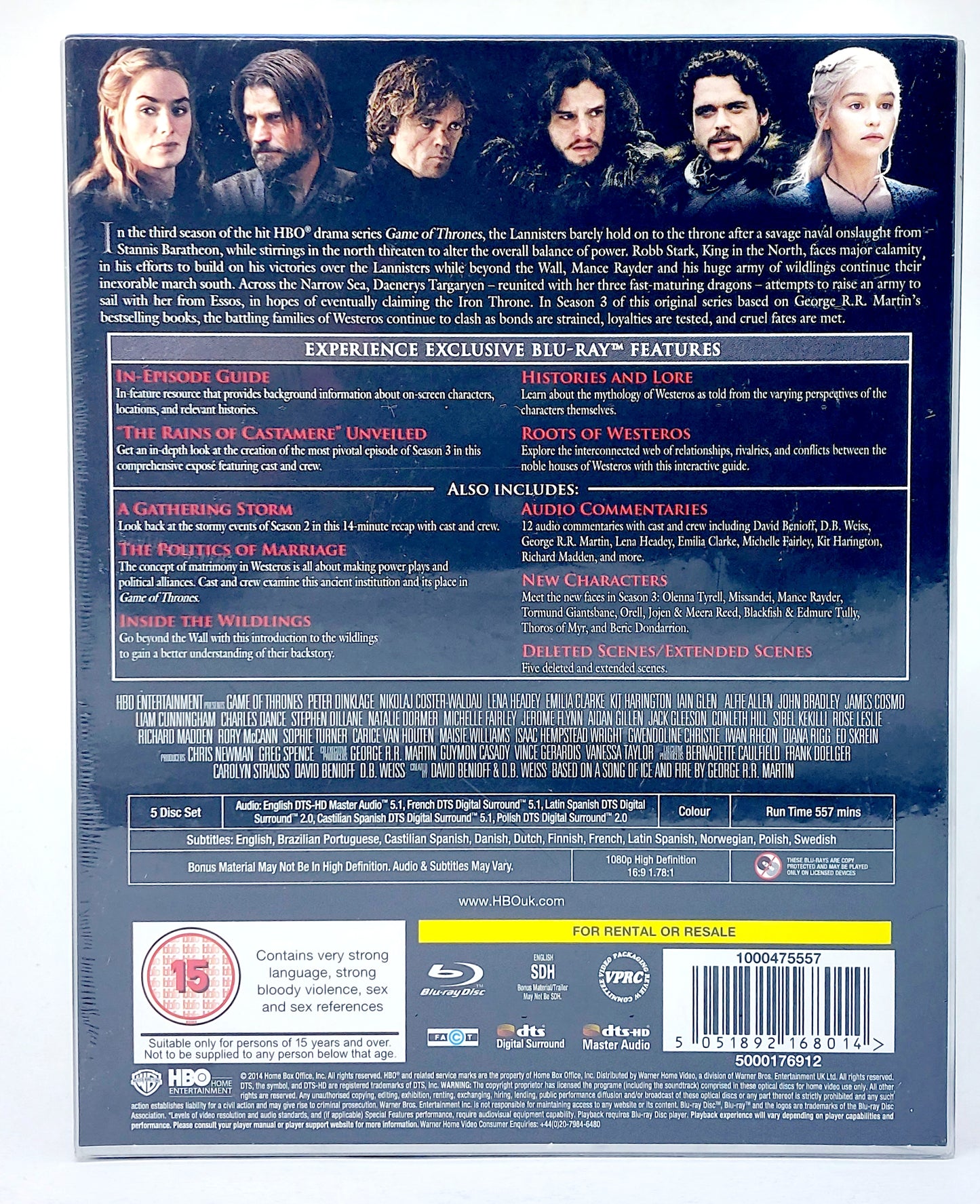 EBOND Game of Thrones Season Third - UK EDITION Box BLURAY D757210