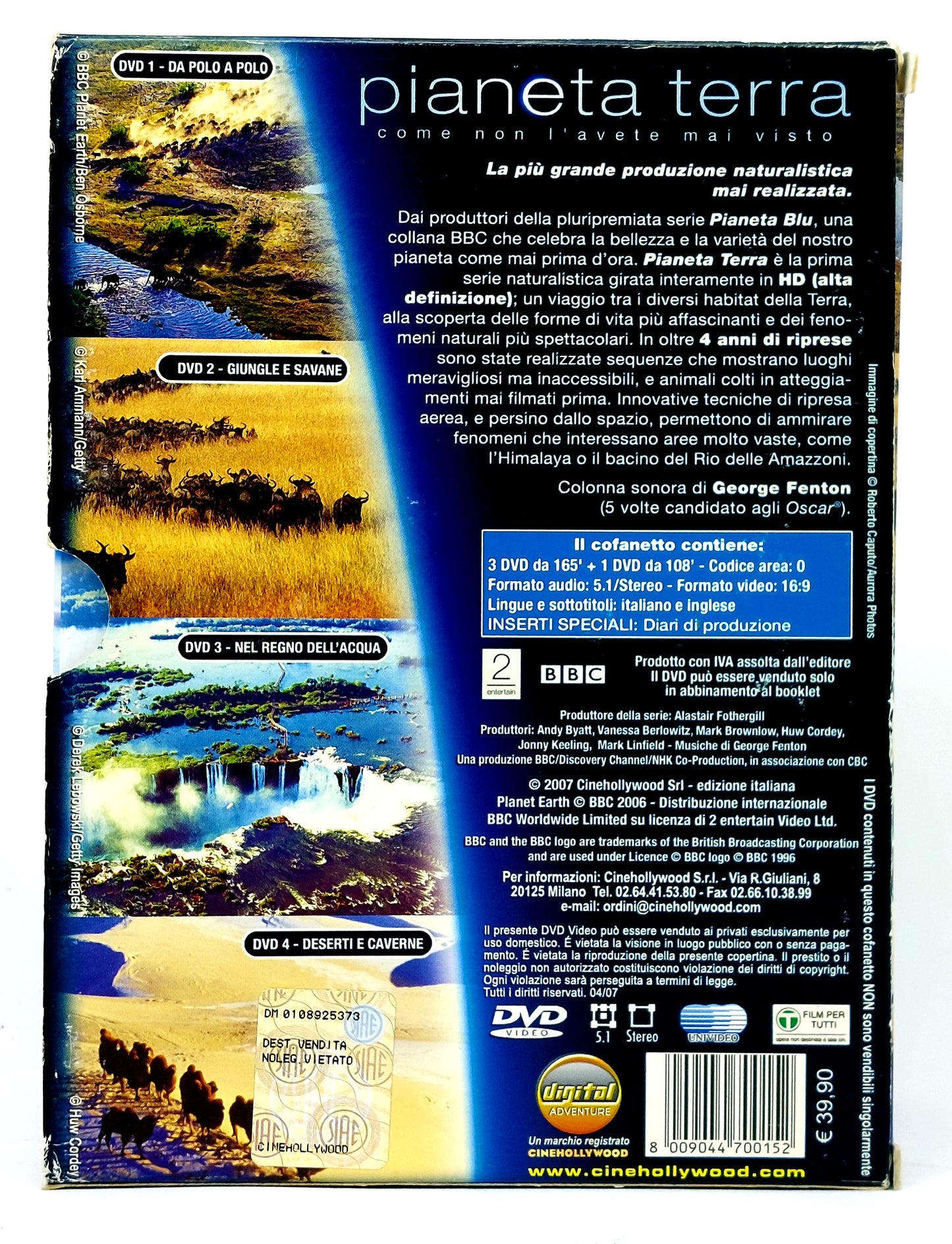 EBOND Pianeta Terra - 4 dvd - Cofanetto DVD D757213
