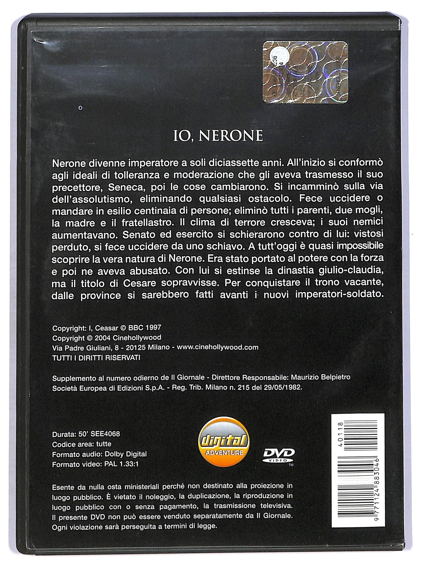 EBOND Io nerone  EDITORIALE DVD D757602