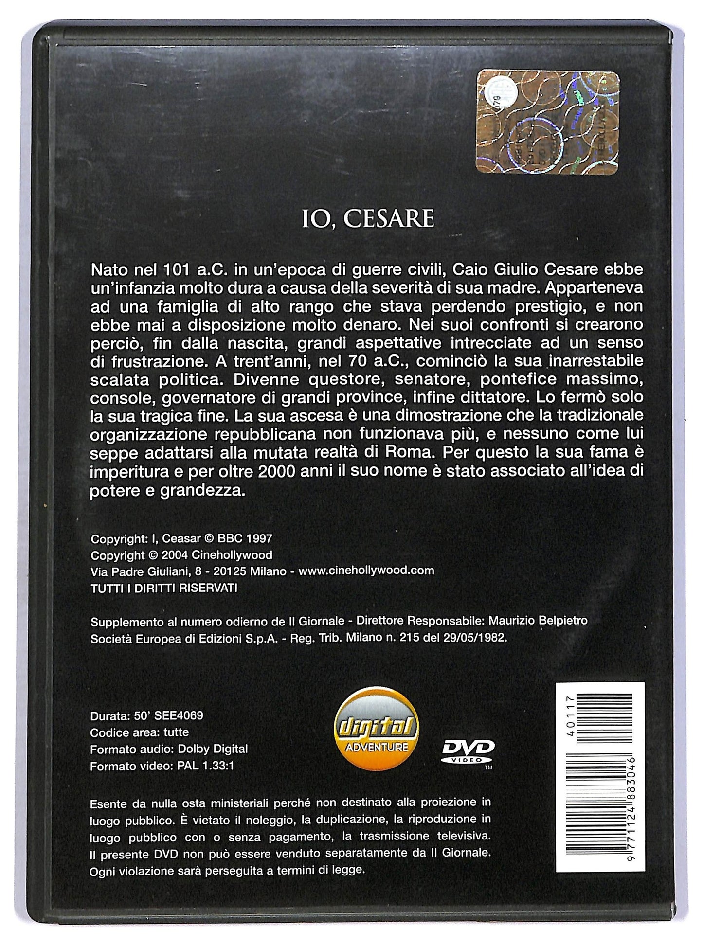 EBOND Io, Cesare  DVD  Editoriale D757603