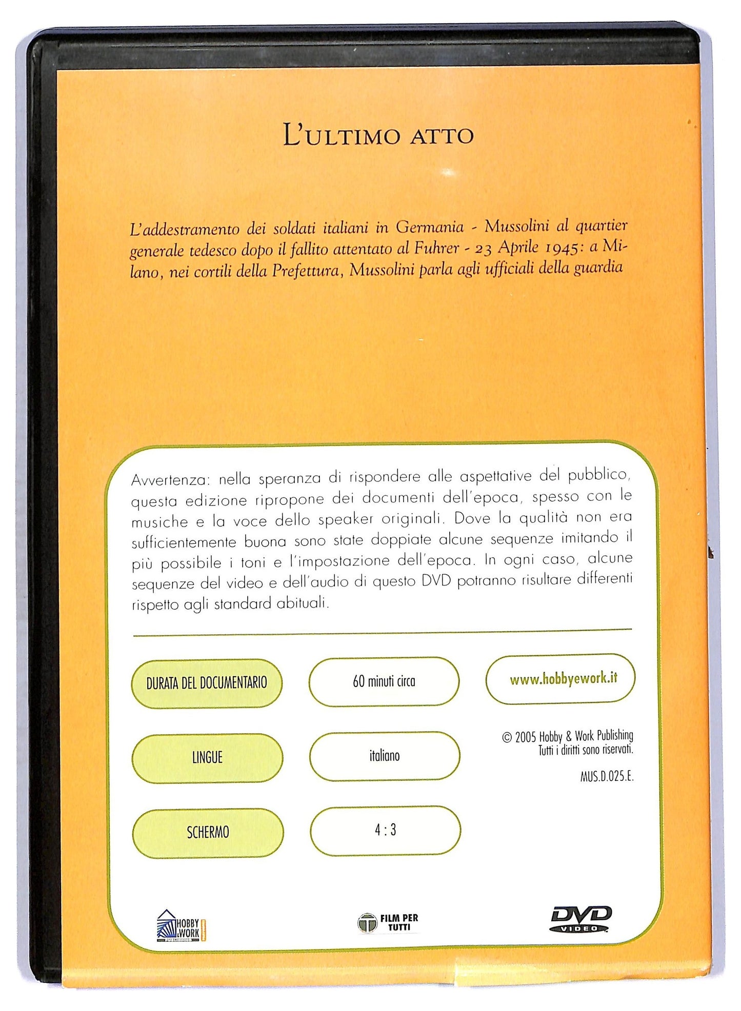 EBOND l'ultimo atto  EDITORIALE DVD D757612