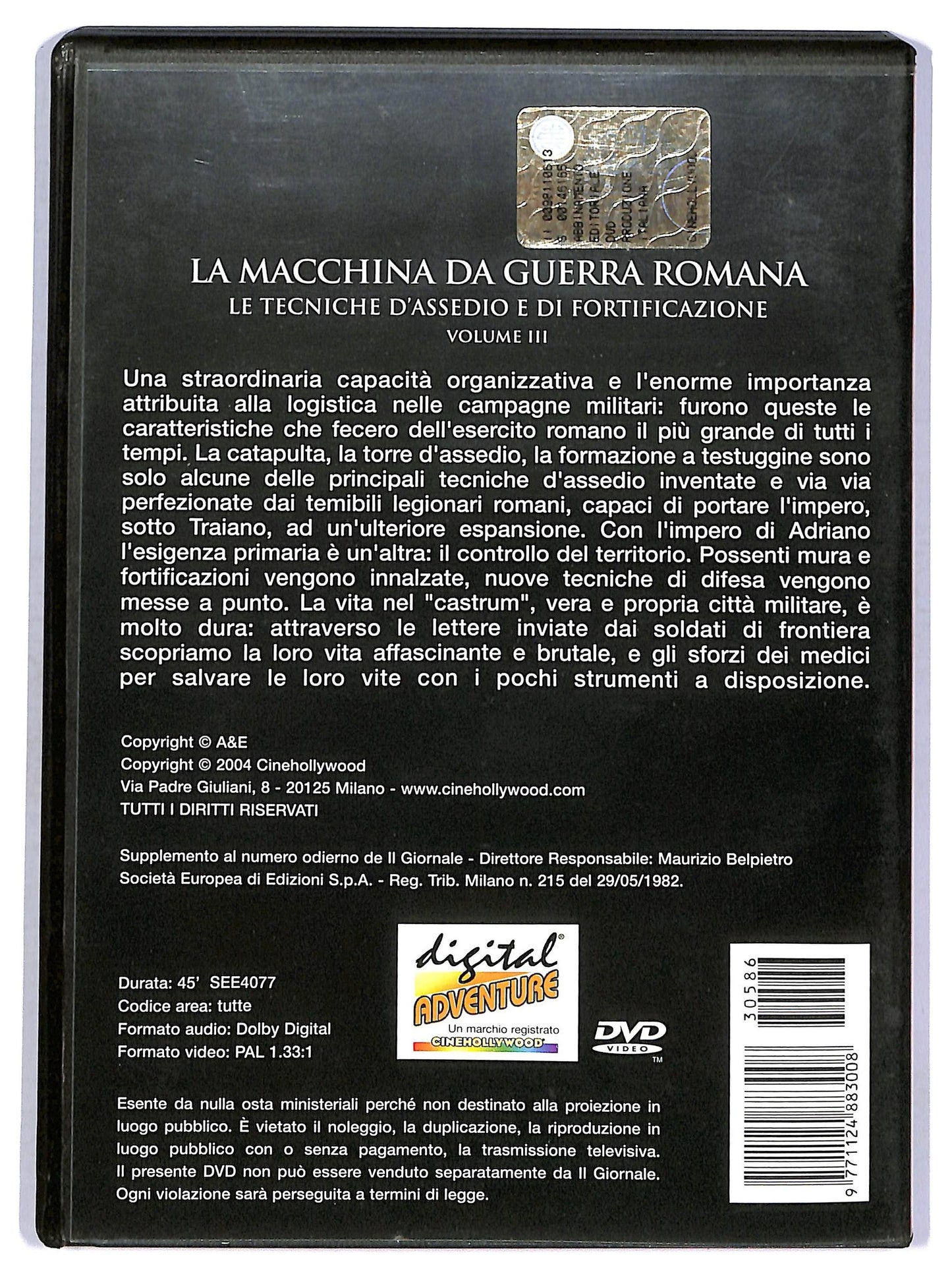 EBOND La macchina da guerra romana - Volume 3 EDITORIALE DVD D757630