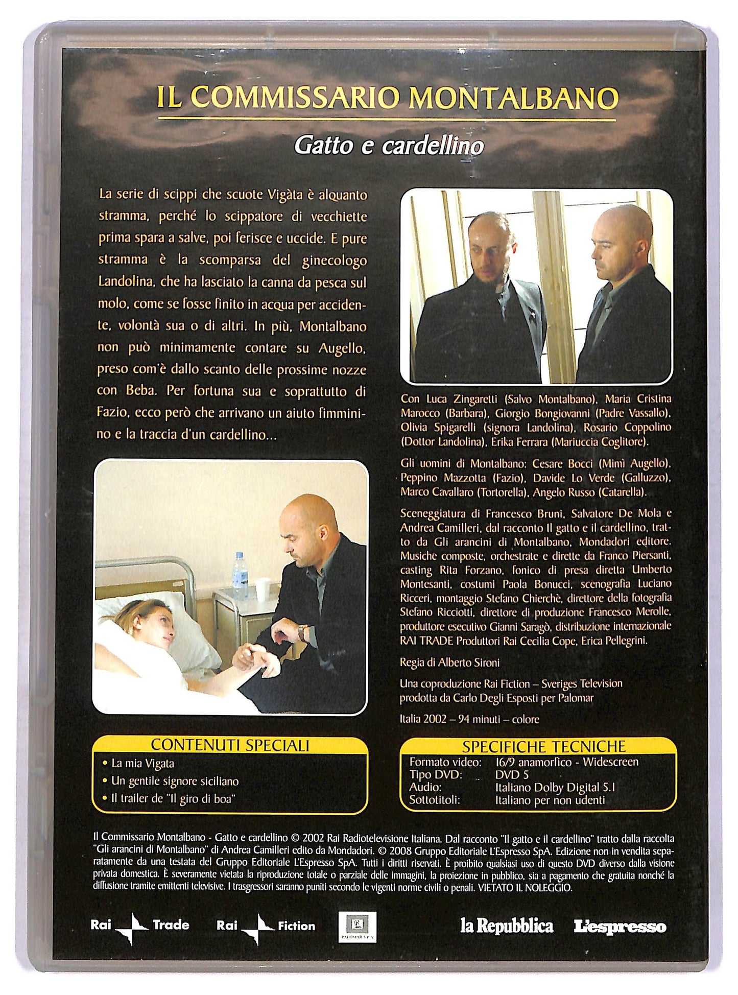 EBOND Il commissario Montalbano 10 - Gatto e cardellino EDITORIALE DVD D757936
