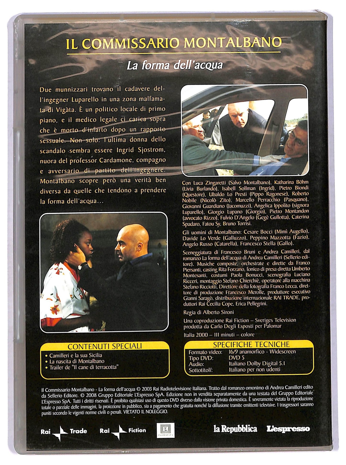 EBOND Il Commissario Montalbano - La Forma Dell'acqua DVD EDITORIALE D757943