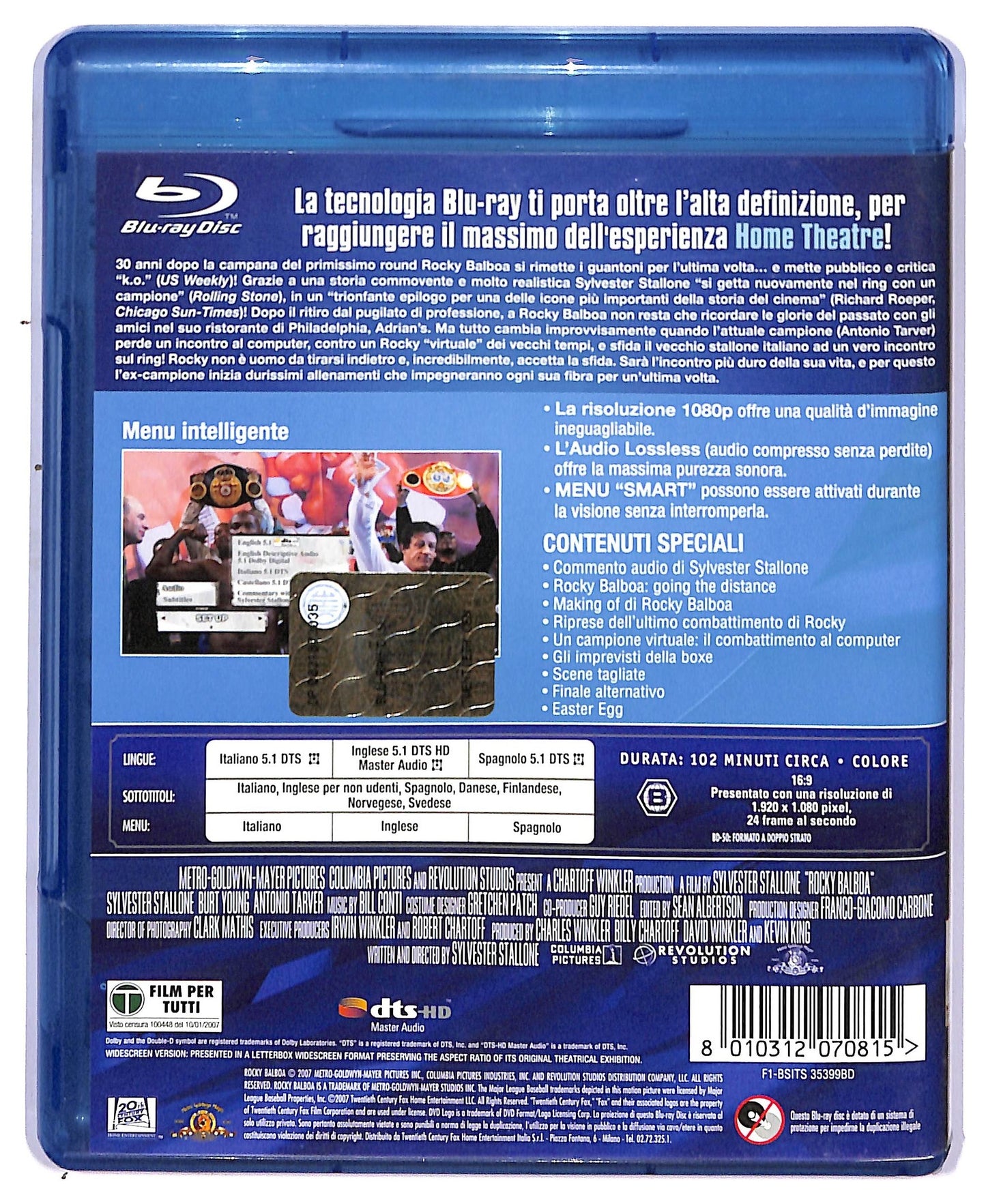 EBOND Rocky Balboa BLURAY  BLURAY BLURAY D758157