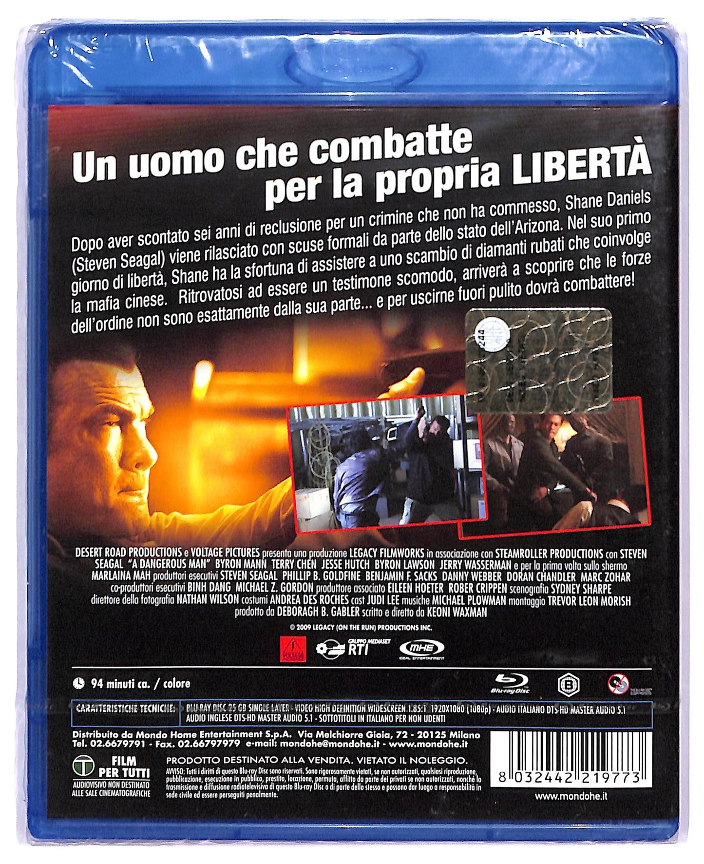 EBOND A Dangerous Man. Solo Contro Tutti BLURAY BLURAY D758406