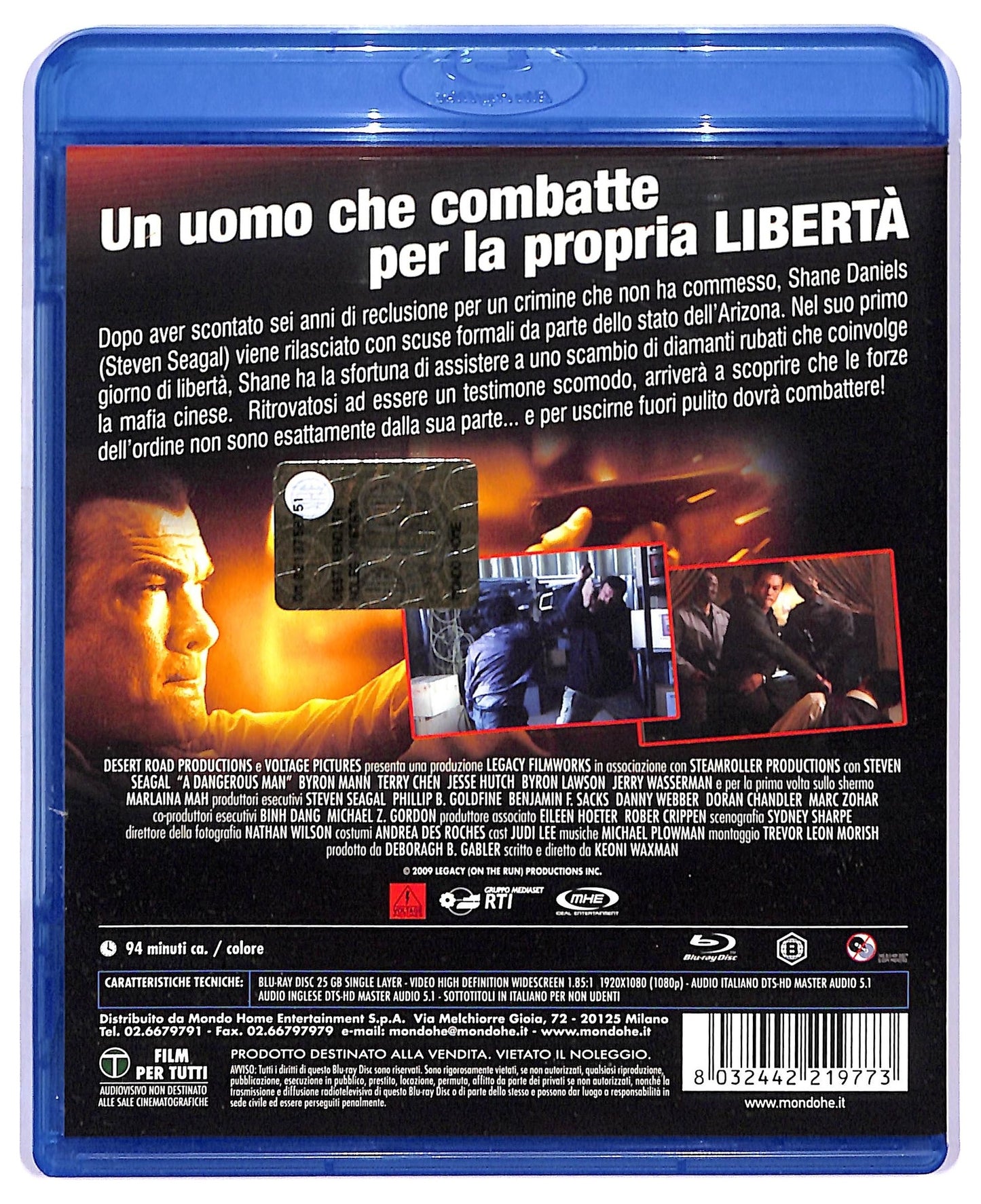 EBOND A Dangerous Man. Solo Contro Tutti BLURAY BLURAY D758502