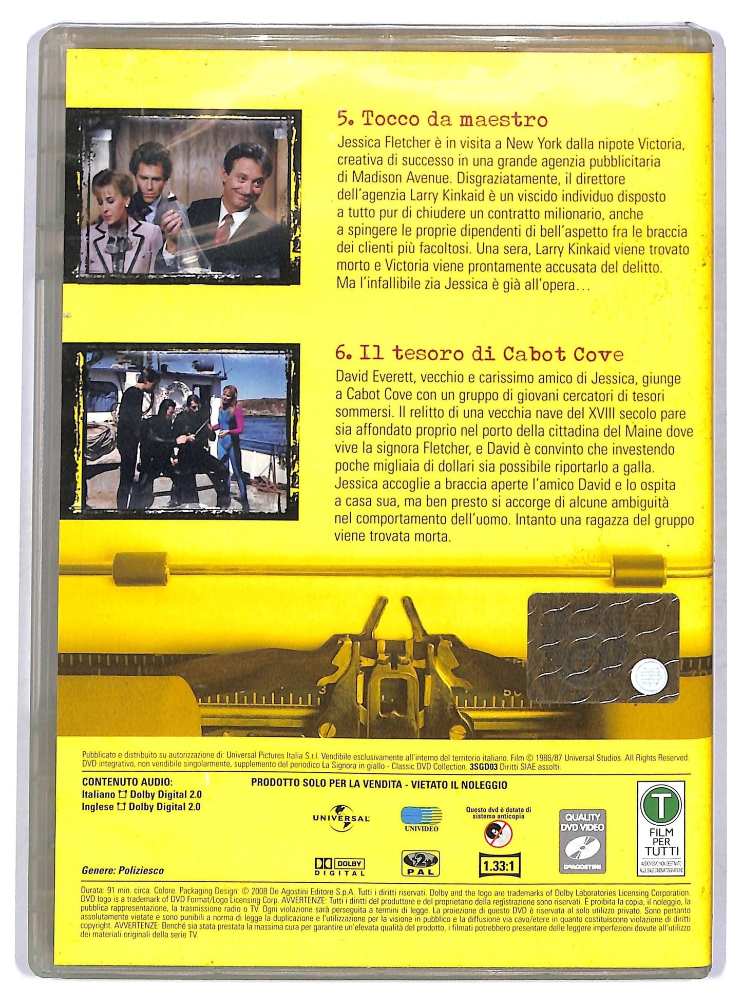EBOND La Signora in Giallo Stagione 3 episodi 5 - 6 EDITORIALE DVD D758601