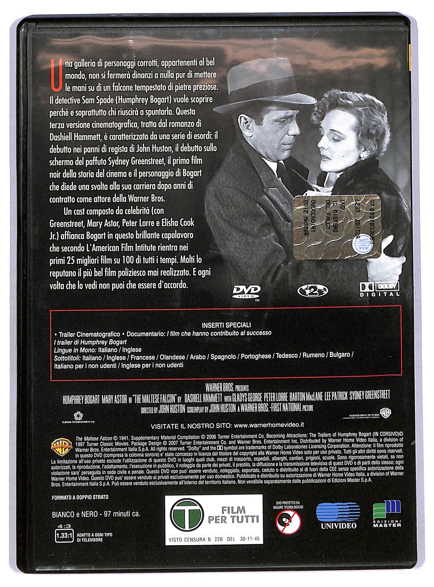 EBOND Il mistero del falco EDITORIALE DVD D759039