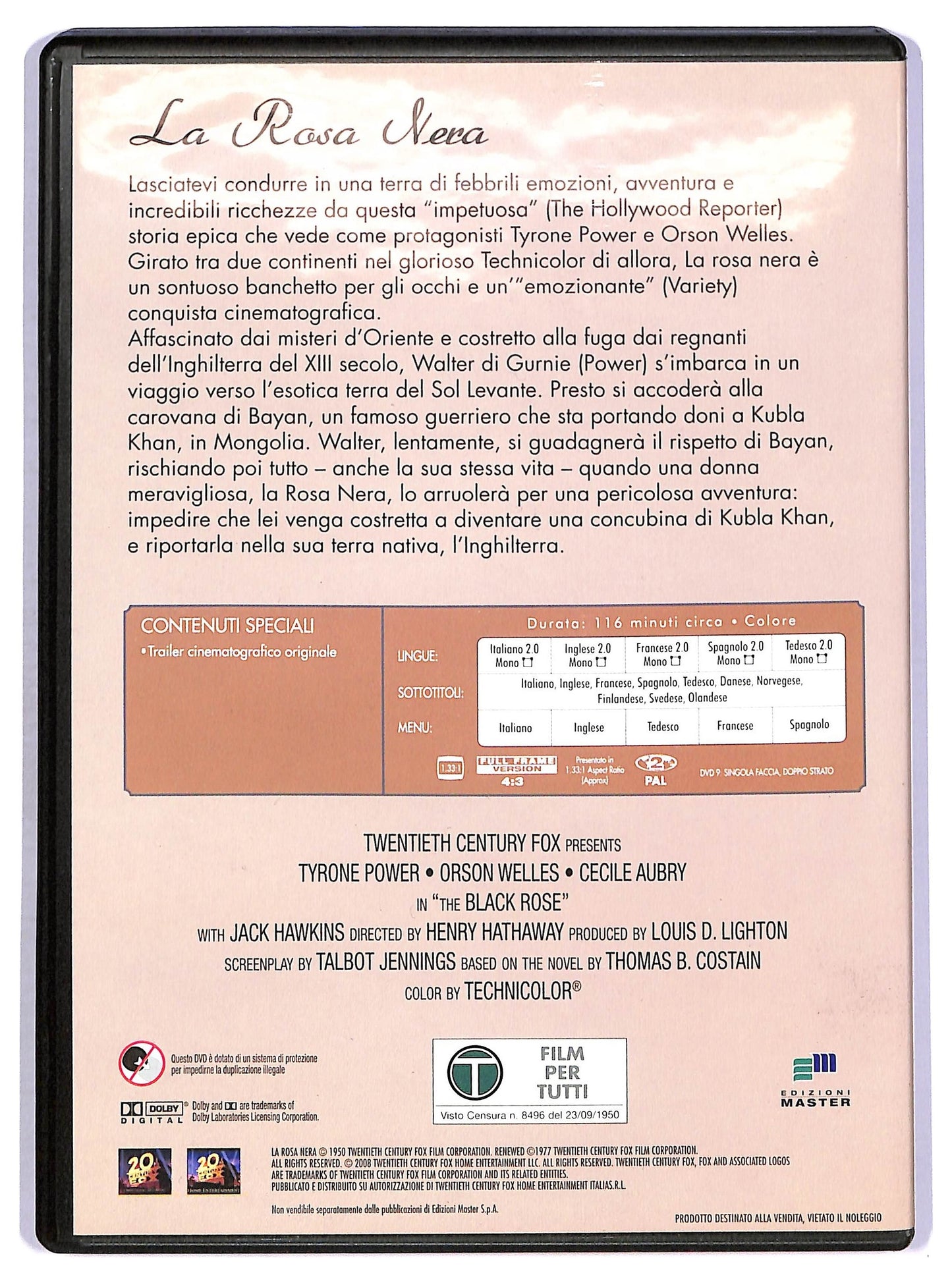 EBOND La Rosa Nera EDITORIALE DVD D759047