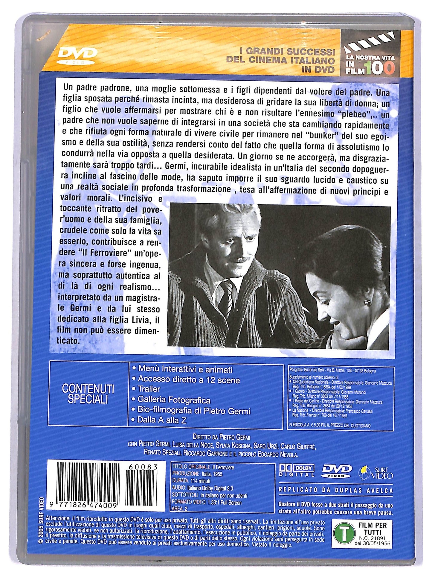 EBOND Successi del cinema italiano - Il ferroviere vol.71 EDITORIALE DVD D759117