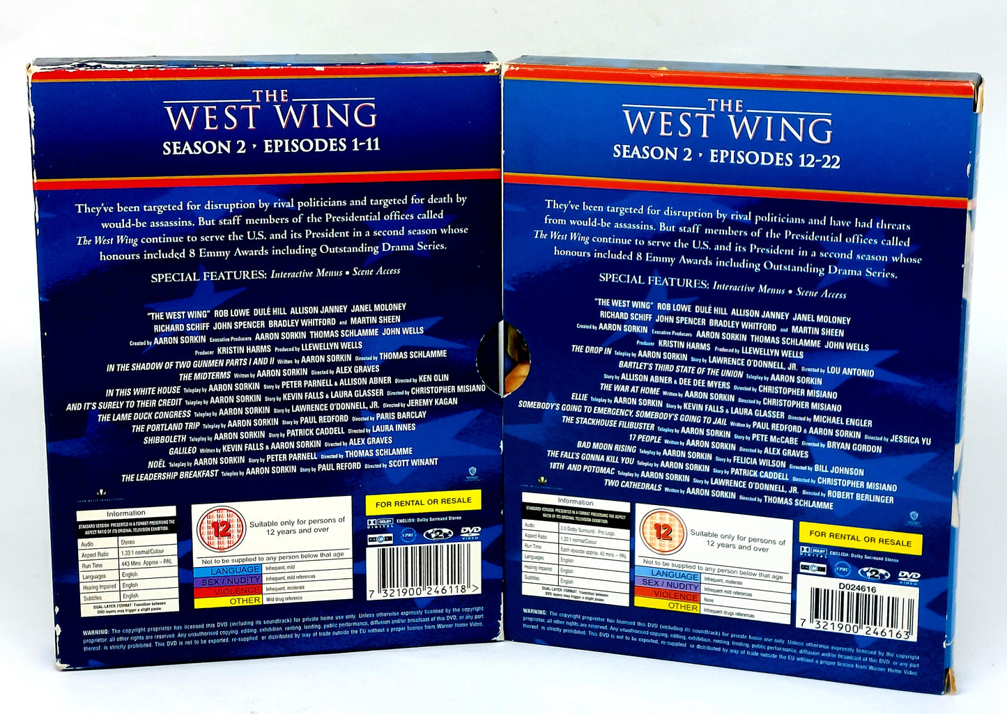 EBOND The West Wing Season 2 1- 22 UK EDITION - Collezione DVD D759402