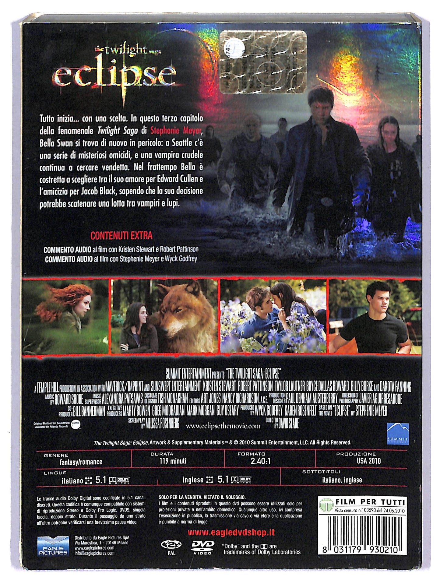 EBOND The twilight saga Eclipse slipcase  DVD SLIM D759544
