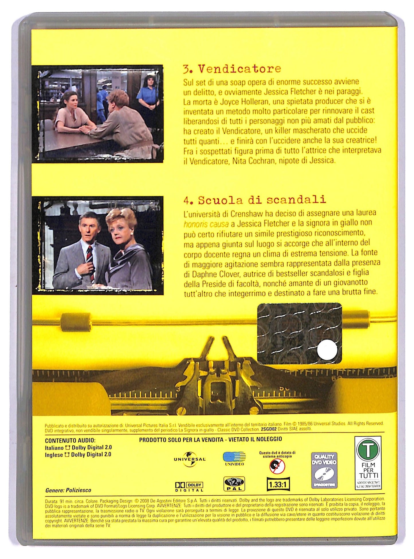 EBOND La signora in giallo stagione 2 episodi 3 - 4 EDITORIALE DVD D759563