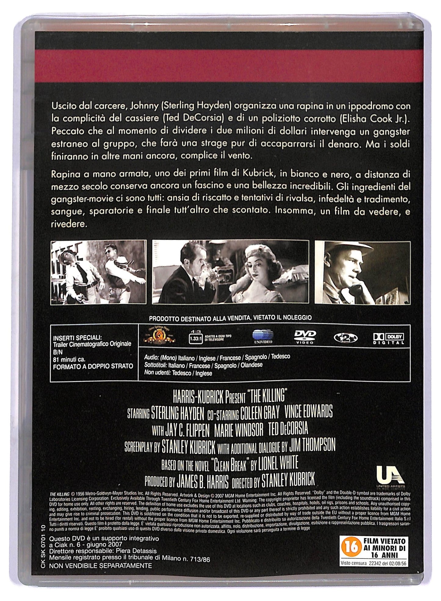 EBOND Rapina a Mano Armata DVD  Editoriale D759635