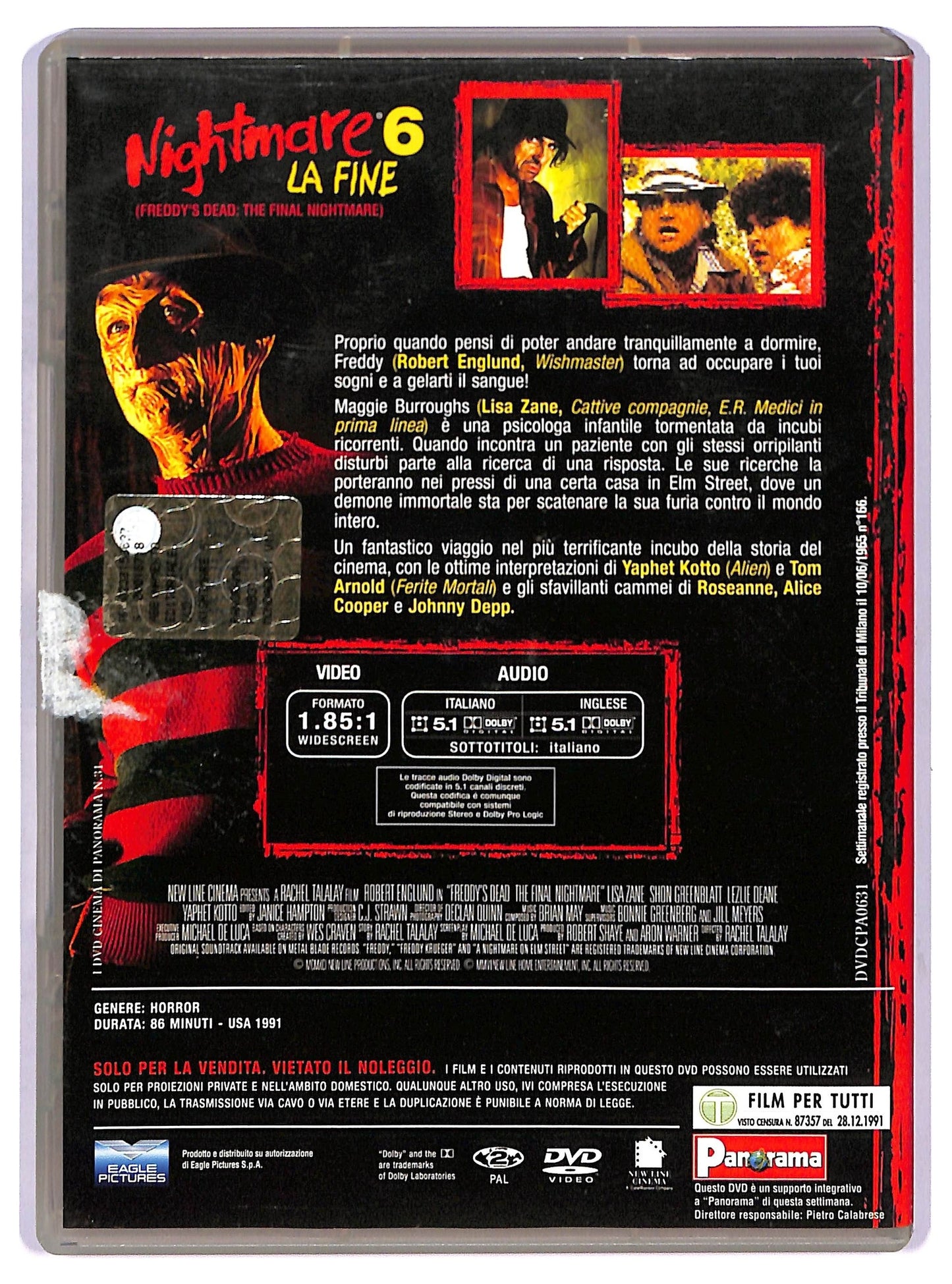 EBOND Nightmare 6 - La fine EDITORIALE DVD D759833