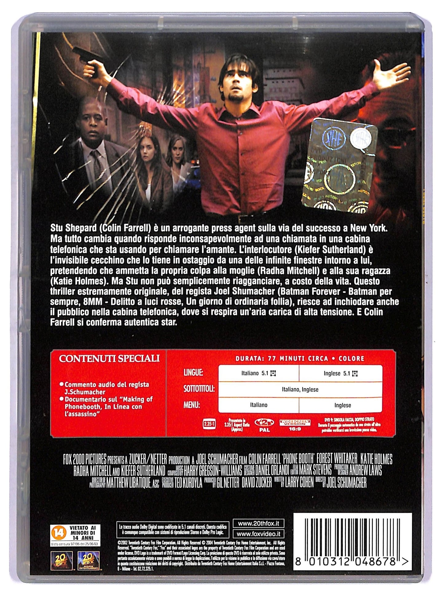 EBOND in linea con l'assassino, phone booth DVD D759944