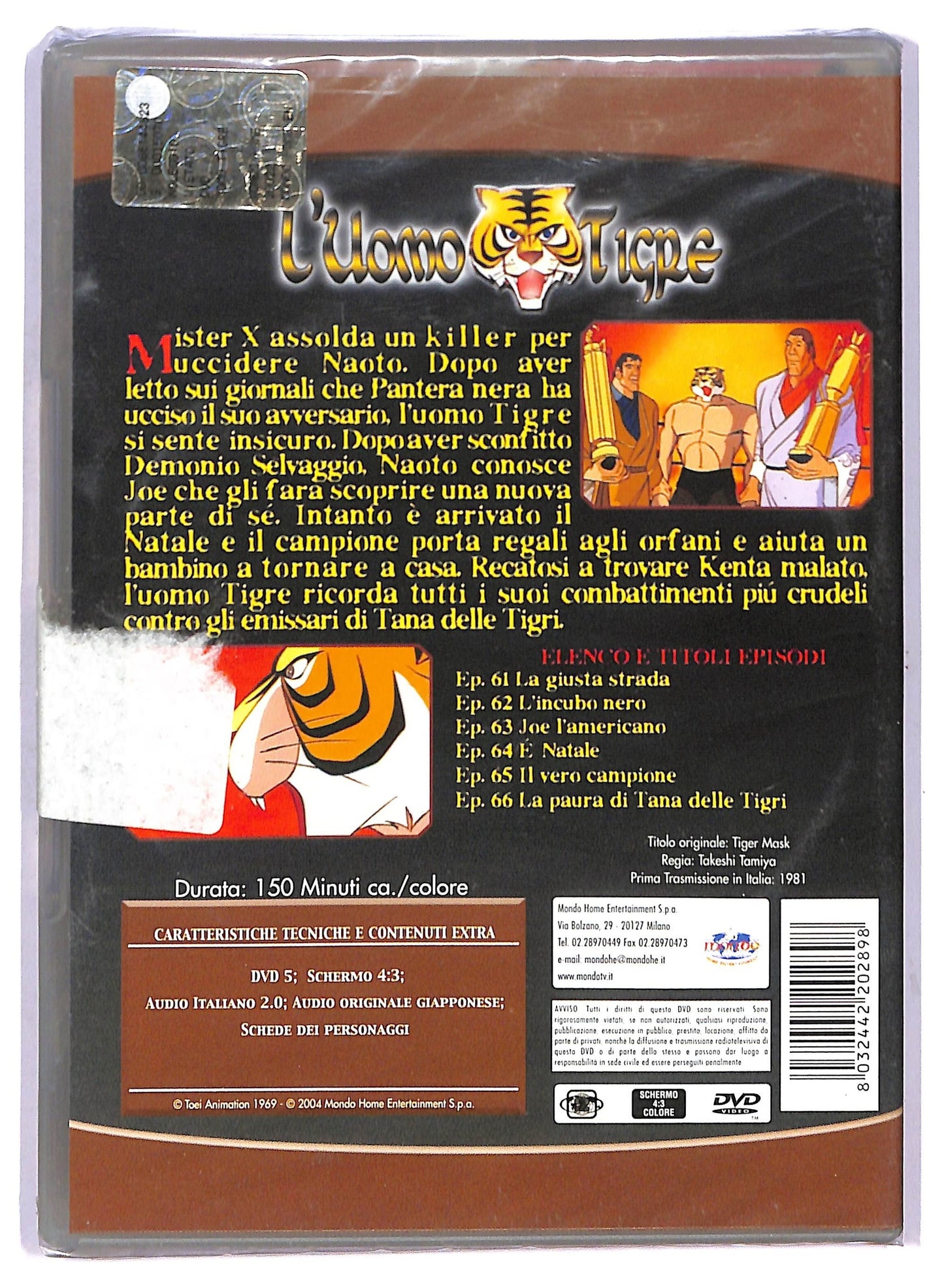 EBOND L'uomo tigre episodi 61 a 66 DVD D759954