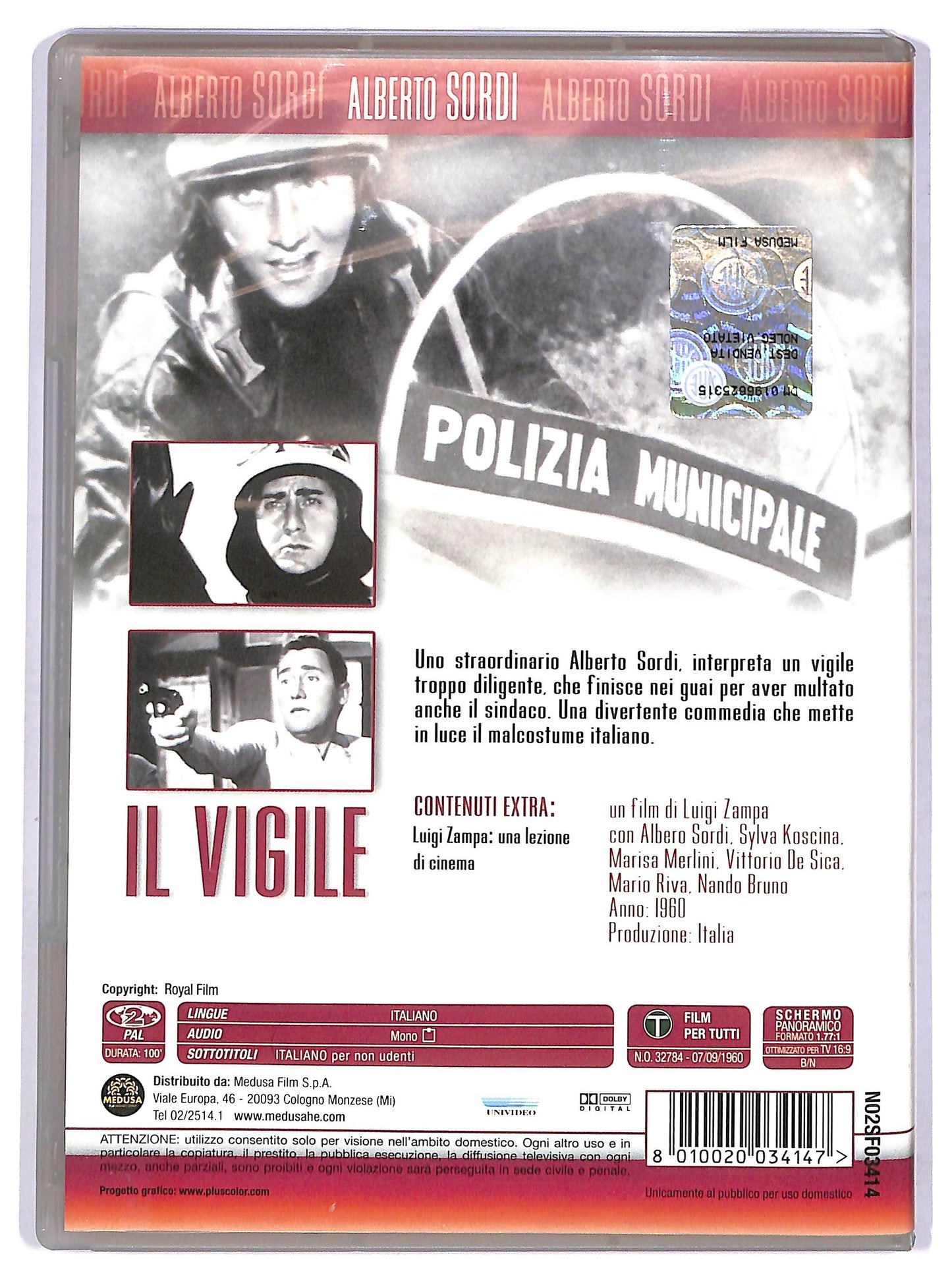 EBOND Il vigile DVD D760150