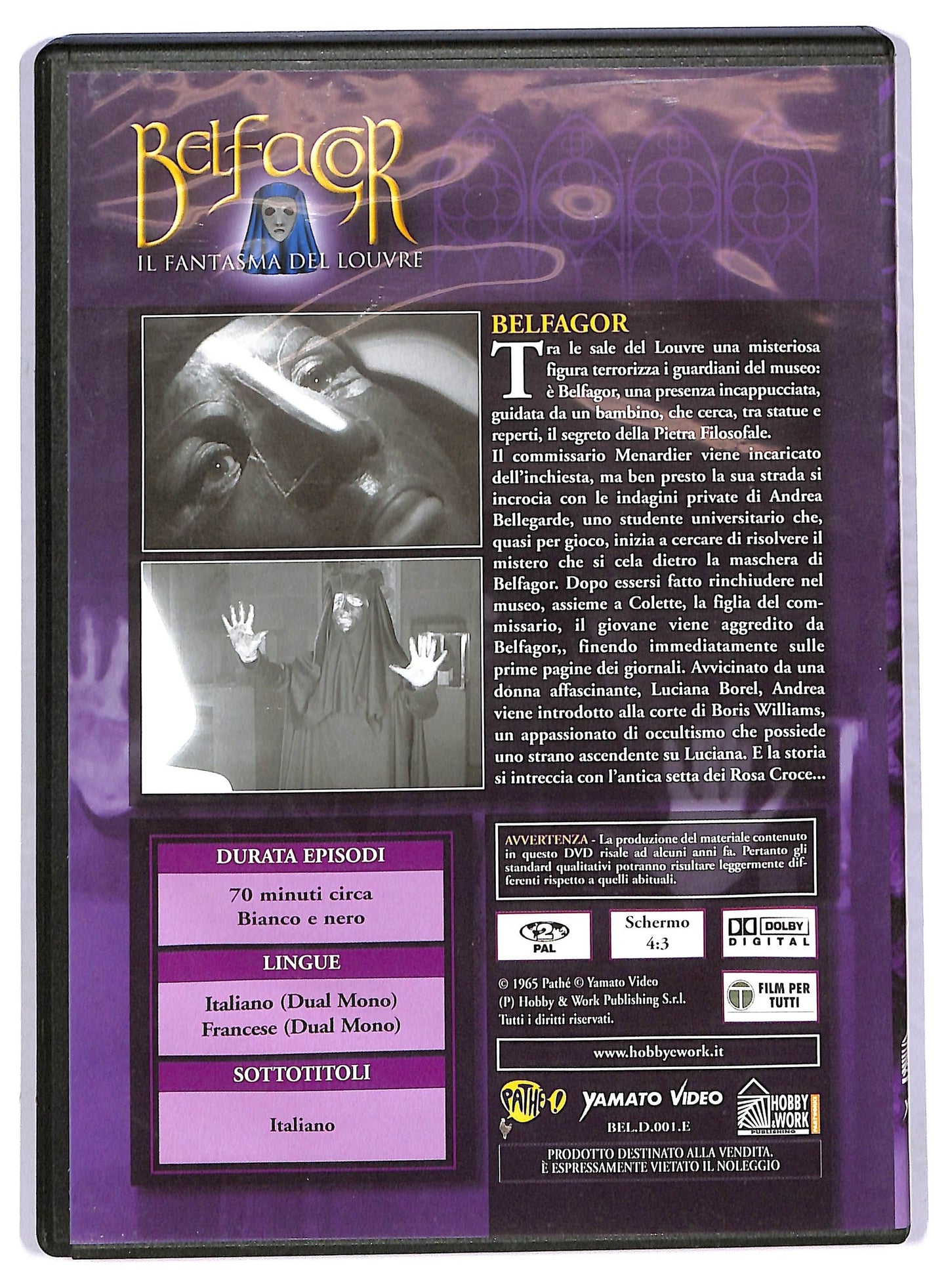 EBOND Belfagor – Il fantasma del Louvre vol.1 Ep1 EDITORIALE  DVD D760330