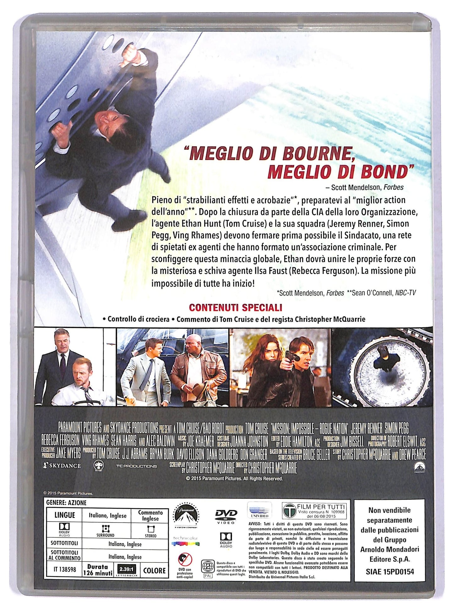 EBOND Mission Impossible - Rogue Nation EDITORIALE DVD D760340