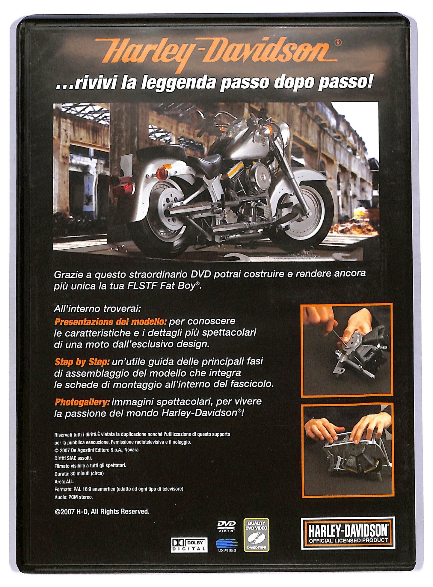 EBOND Harley Davidson Flstf Fat Boy scala 1:4 EDITORIALE DVD D760346