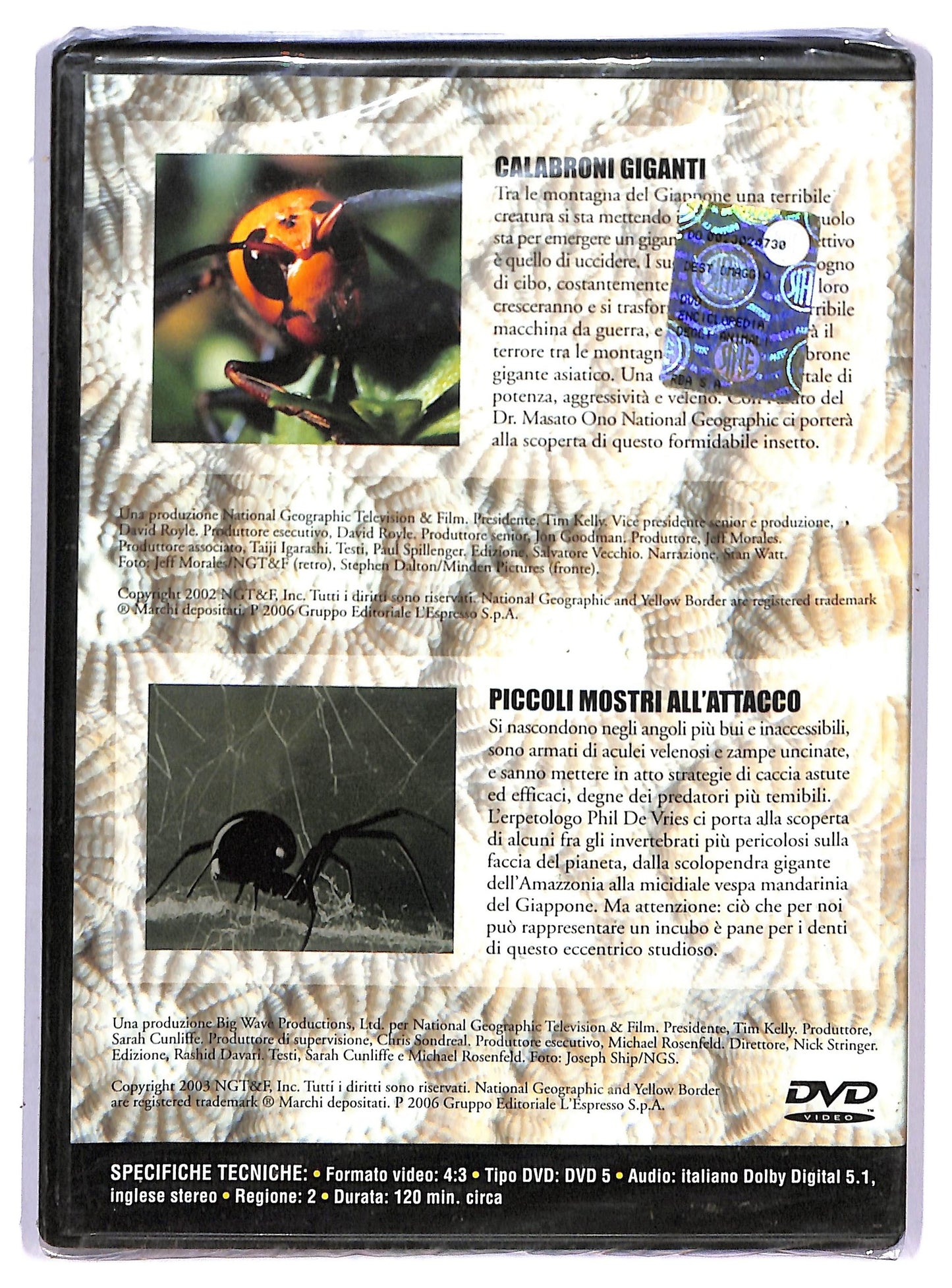 EBOND National Geogr Calabroni Giganti Piccoli Mostri All'attacco 20 DVD D760405