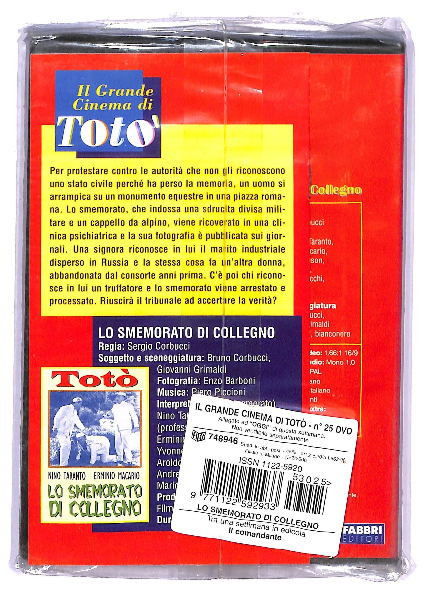 EBOND Il Grande Cinema - Lo smemorato di Collegno  EDITORIALE  DVD D760444