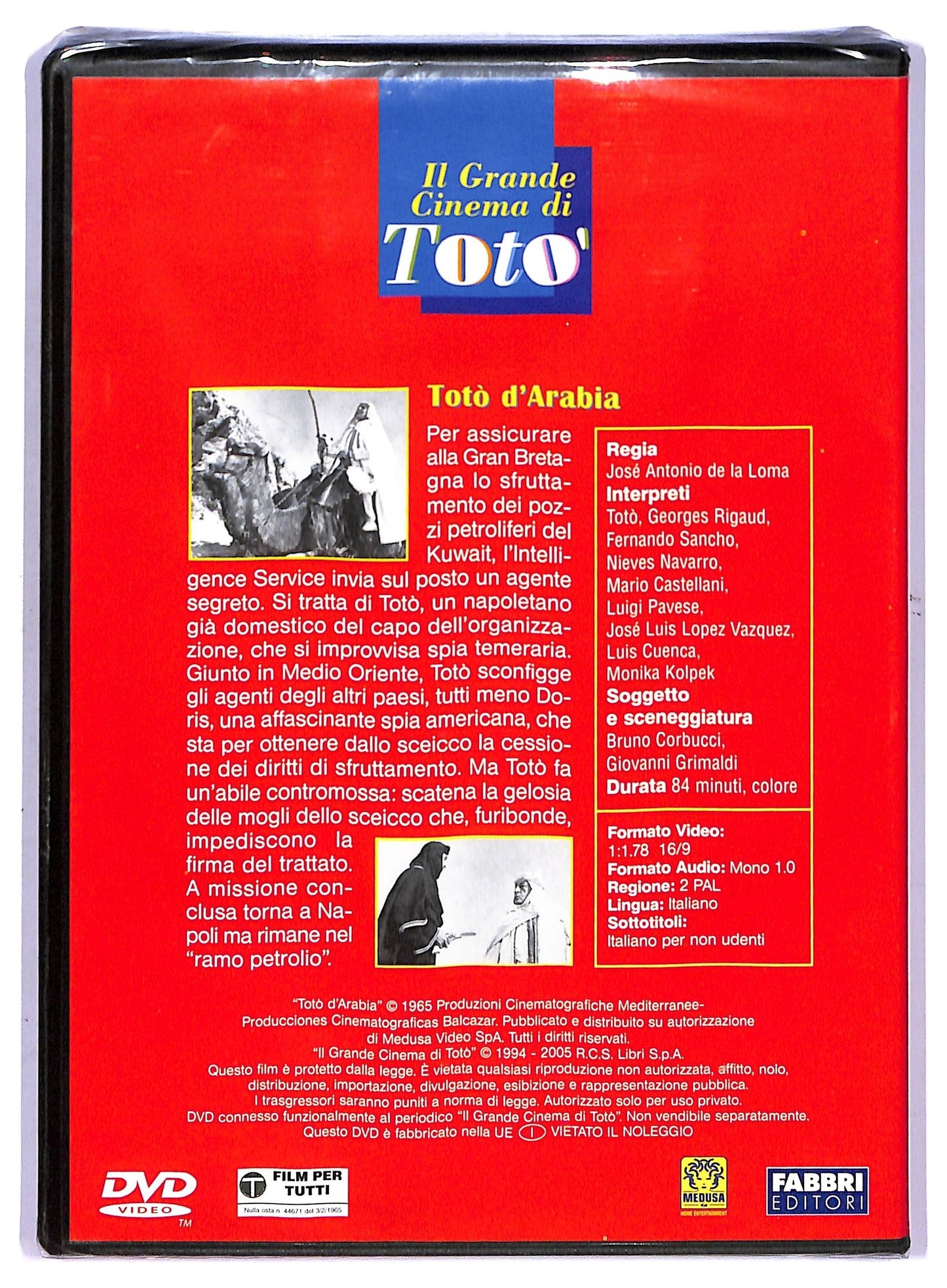 EBOND Toto d'Arabia EDITORIALE DVD D760453