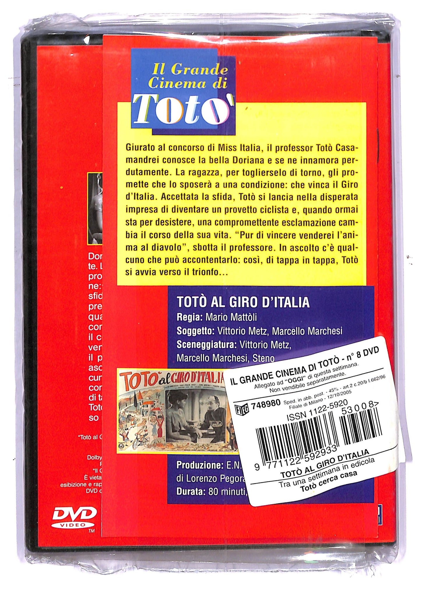 EBOND Il Grande Cinema Di Toto - Toto Al Giro D'italia DVD  Editoriale D760511