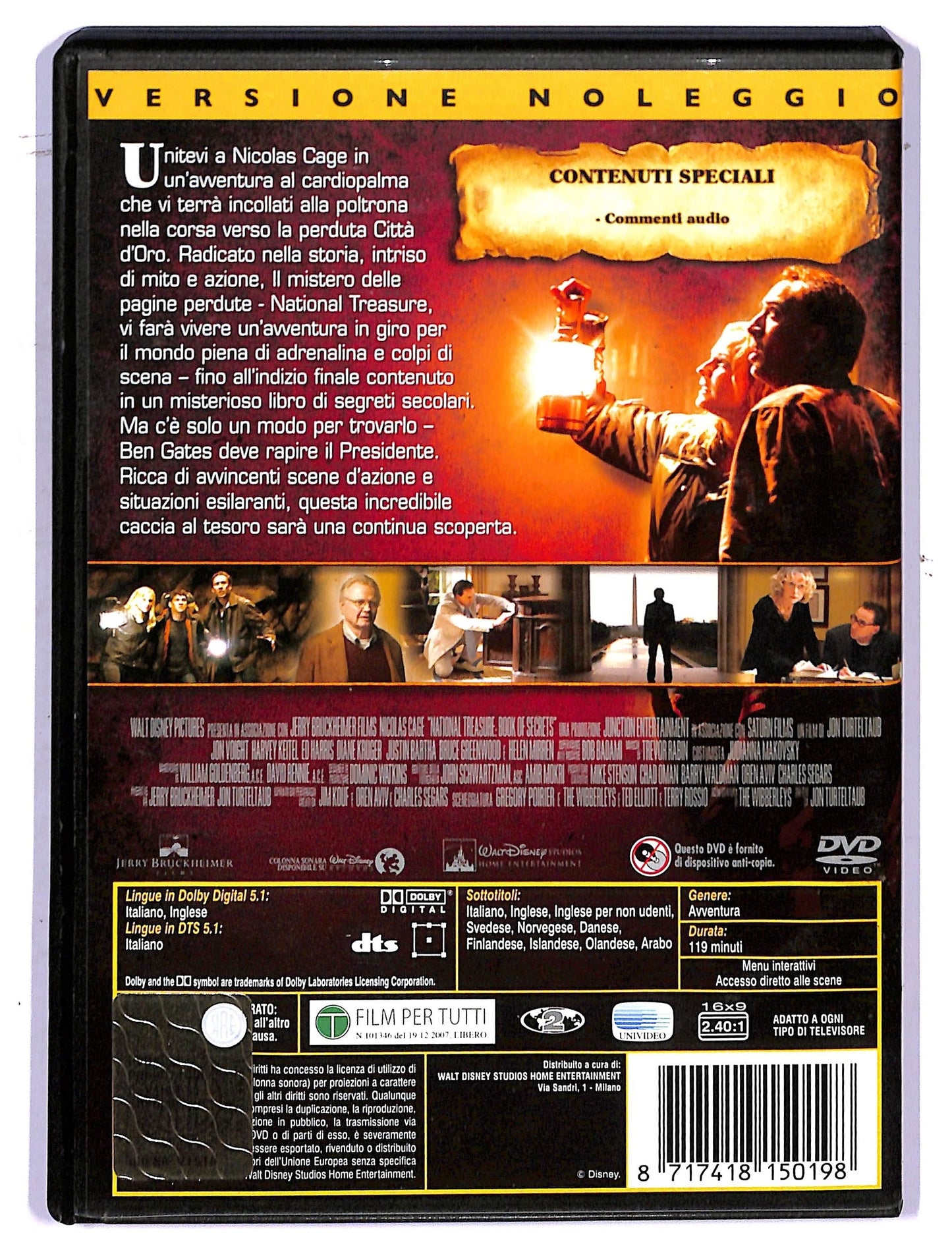 EBOND Il Mistero Delle Pagine Perdute National Treasure DVD Ex Noleggio D760553