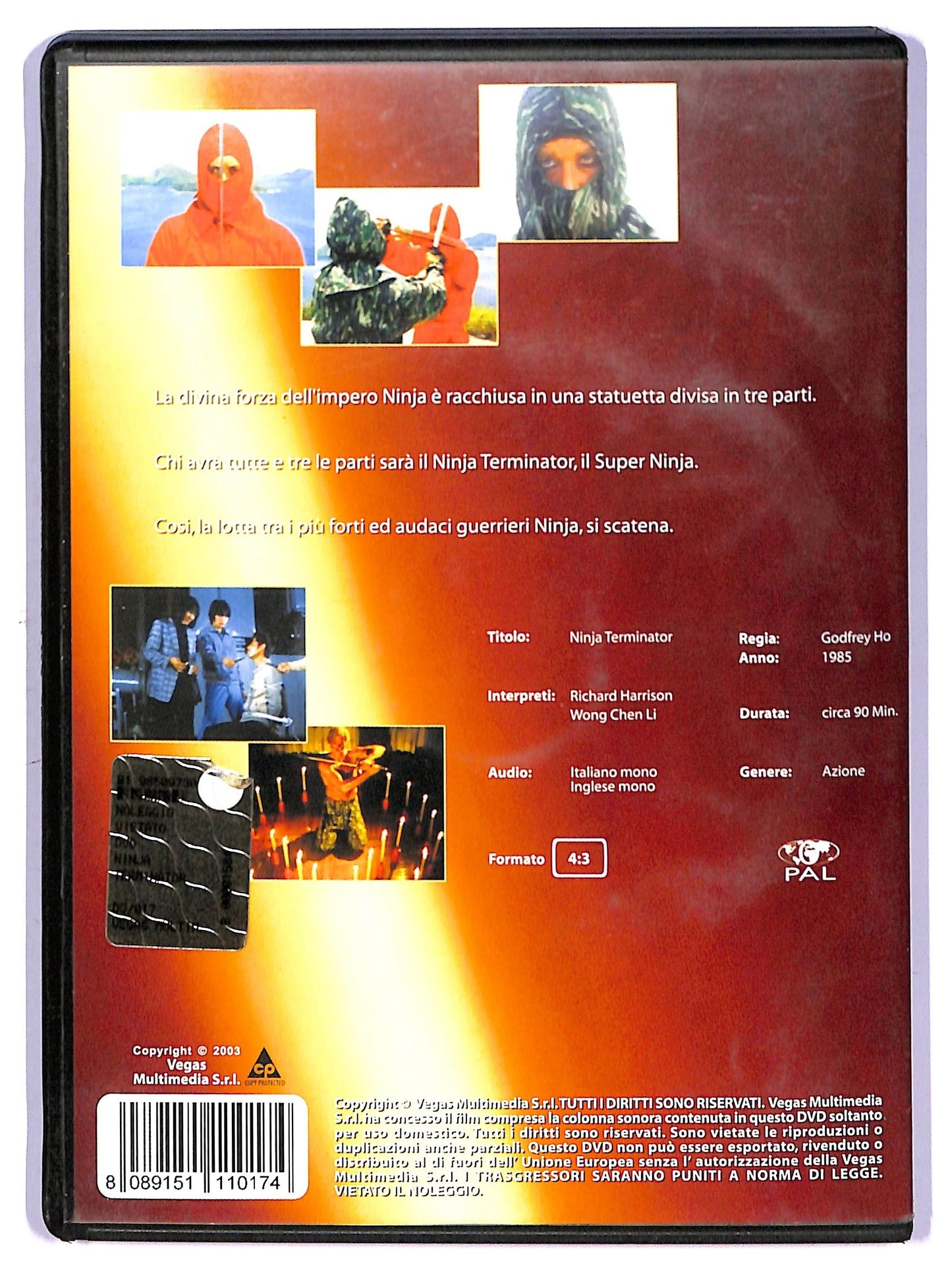 EBOND Ninja Terminator DVD D760659