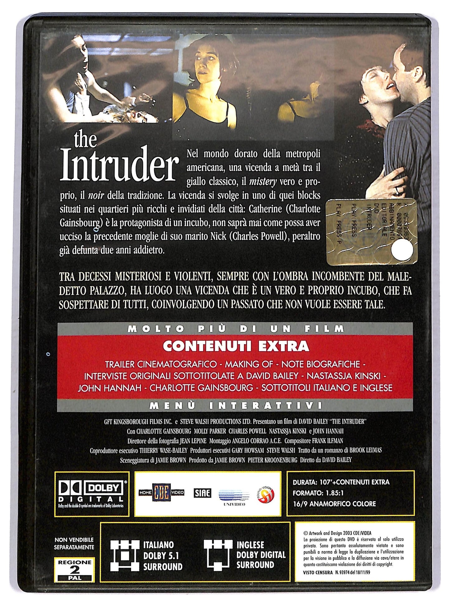 EBOND The Intruder EDITORIALE DVD D760932